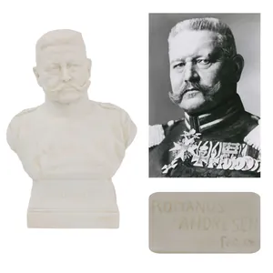Original Imperial German WWI Ceramic Bust of Paul von Hindenburg …