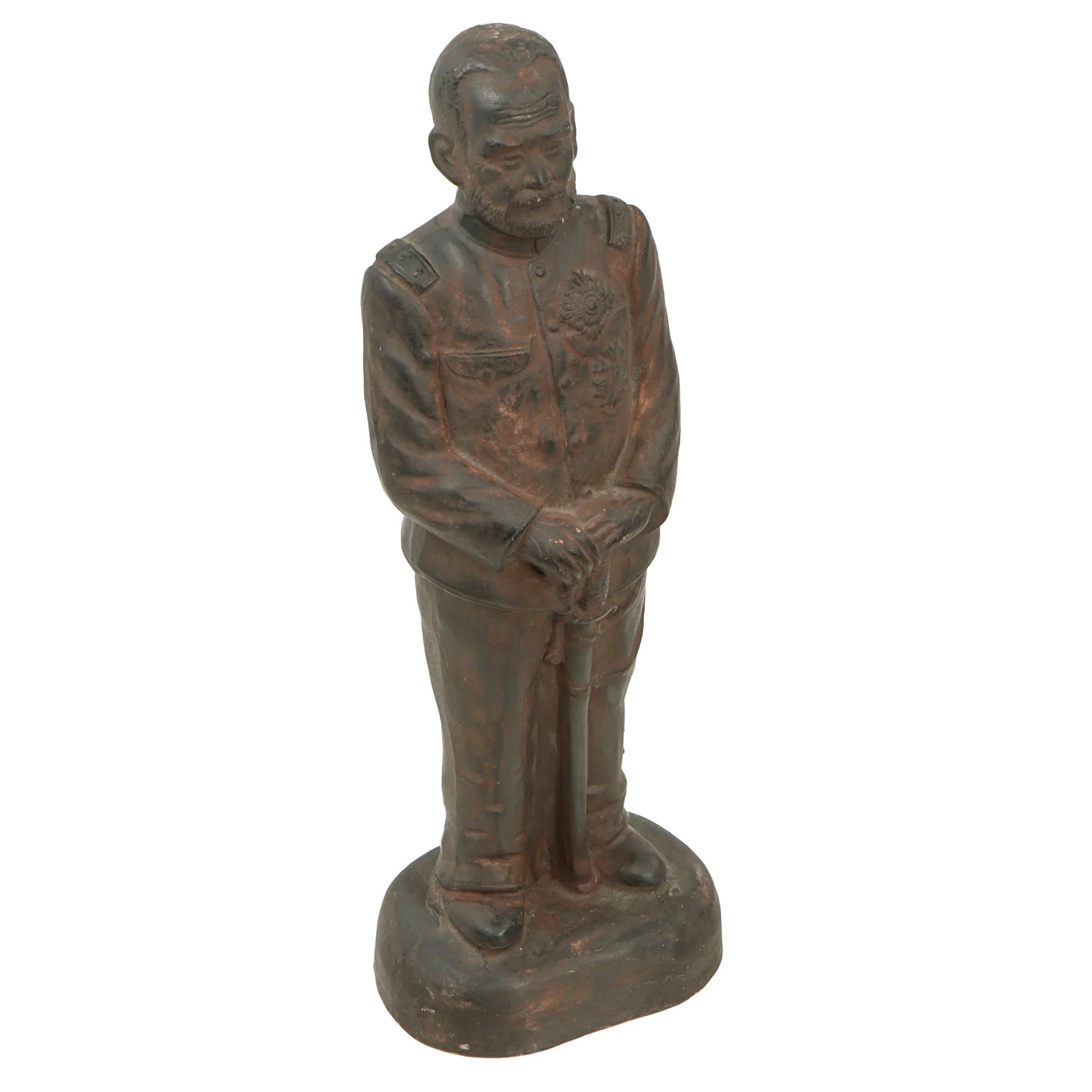 Original Japanese WWII Era Statue of General Nogi Maresuke - Signed — image 2