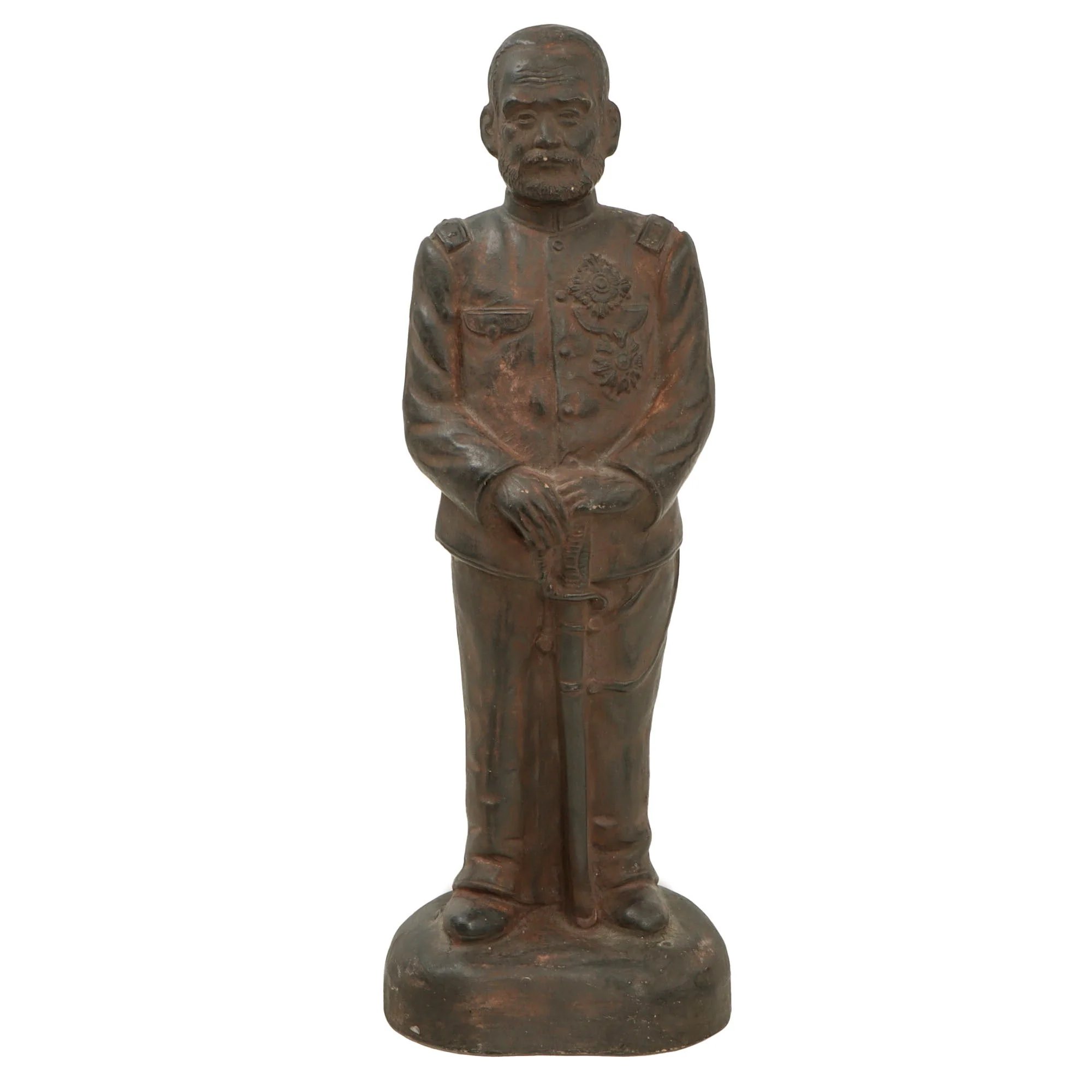 Original Japanese WWII Era Statue of General Nogi Maresuke - Signed — image 3