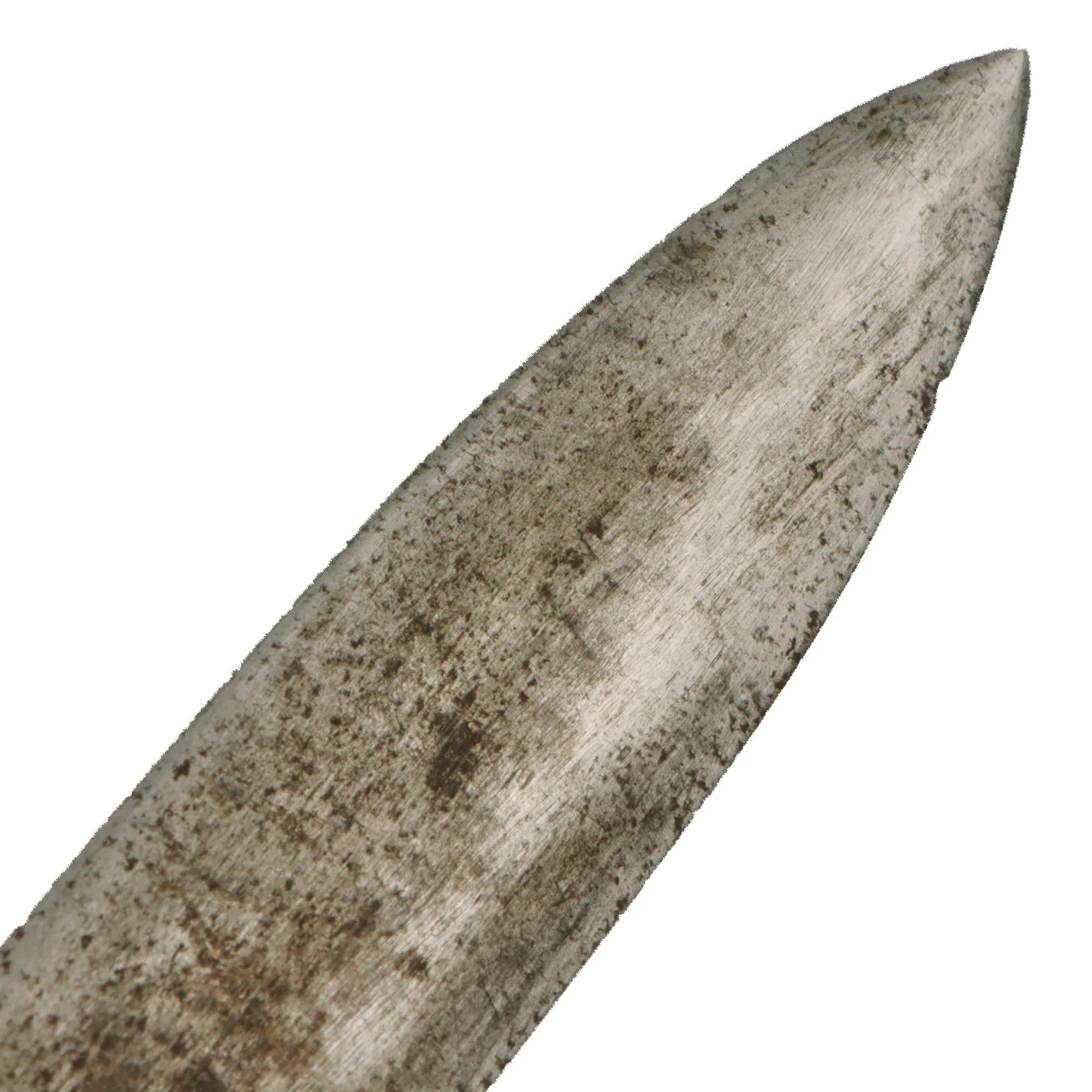 Original U.S. WWII Australian Made Fighting Knife with Cast OD Green-Painted Handle in Leather Sheath — image 4