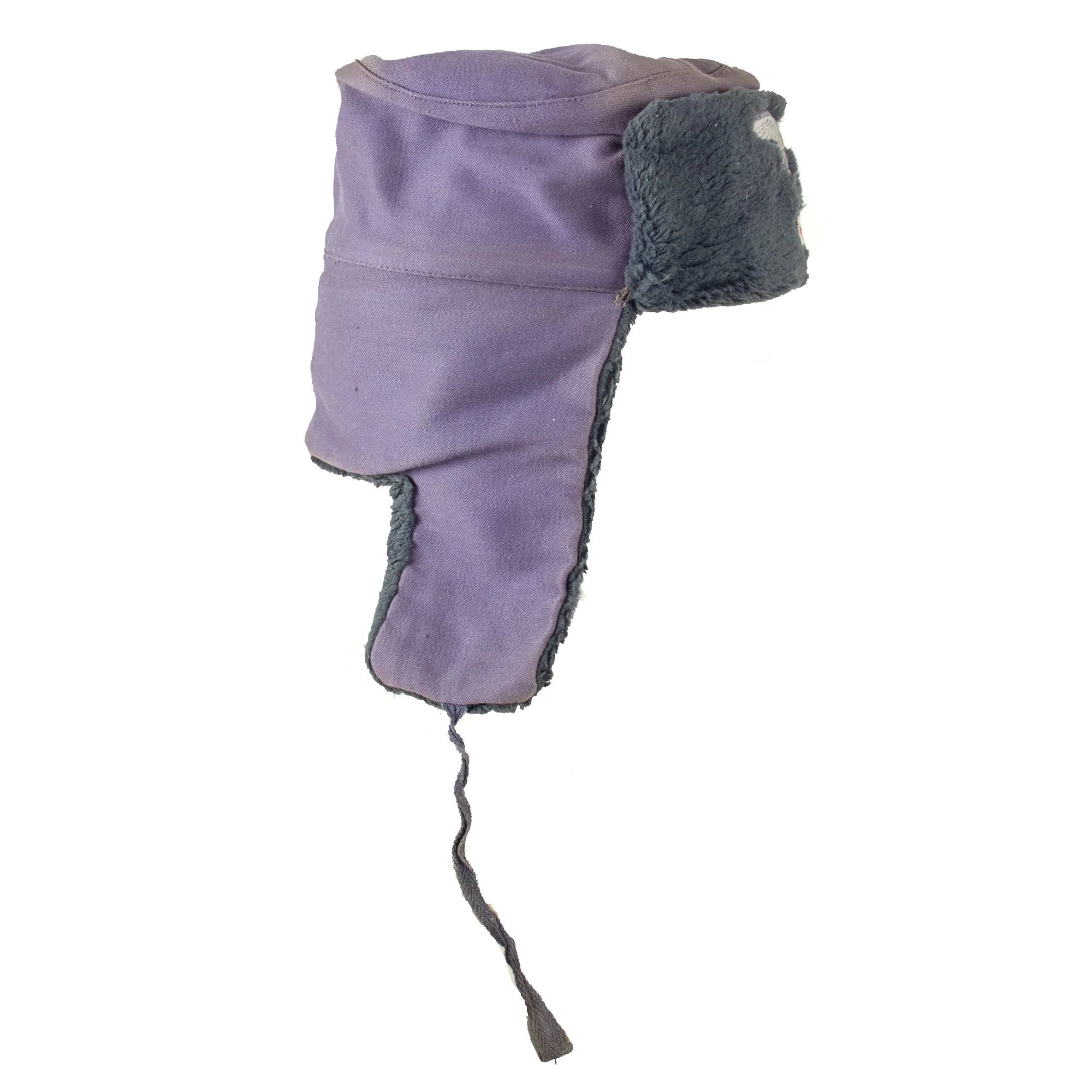 Original German WWII Eastern Front Luftwaffe Soviet Ushanka Style Insulated Winter Cap — image 15