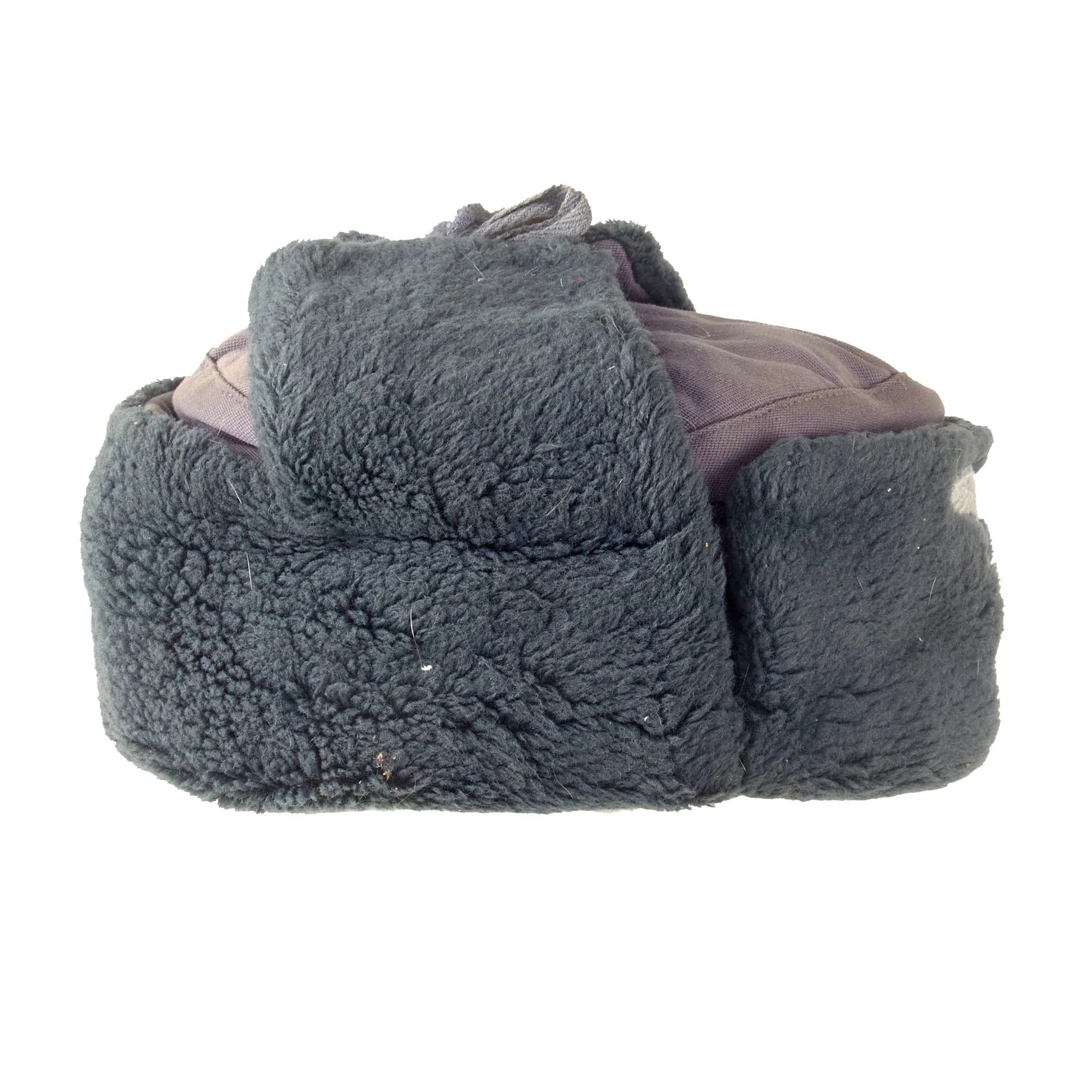 Original German WWII Eastern Front Luftwaffe Soviet Ushanka Style Insulated Winter Cap — image 8