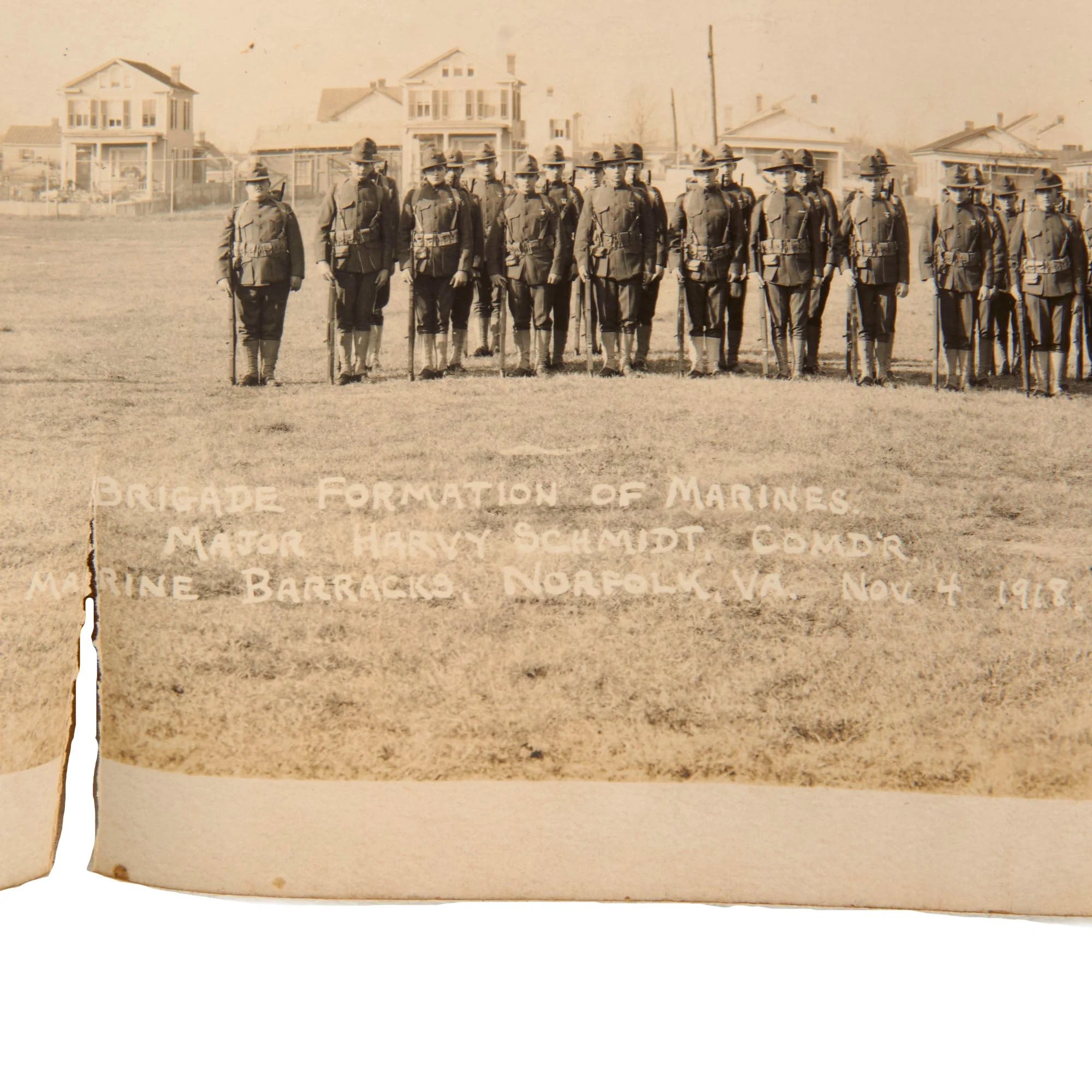 Original U.S. WWI Marine Corps Dog Tag & Good Conduct Medal with Accompanying Documents & Ephemera - Private George Abraham Shell — image 12