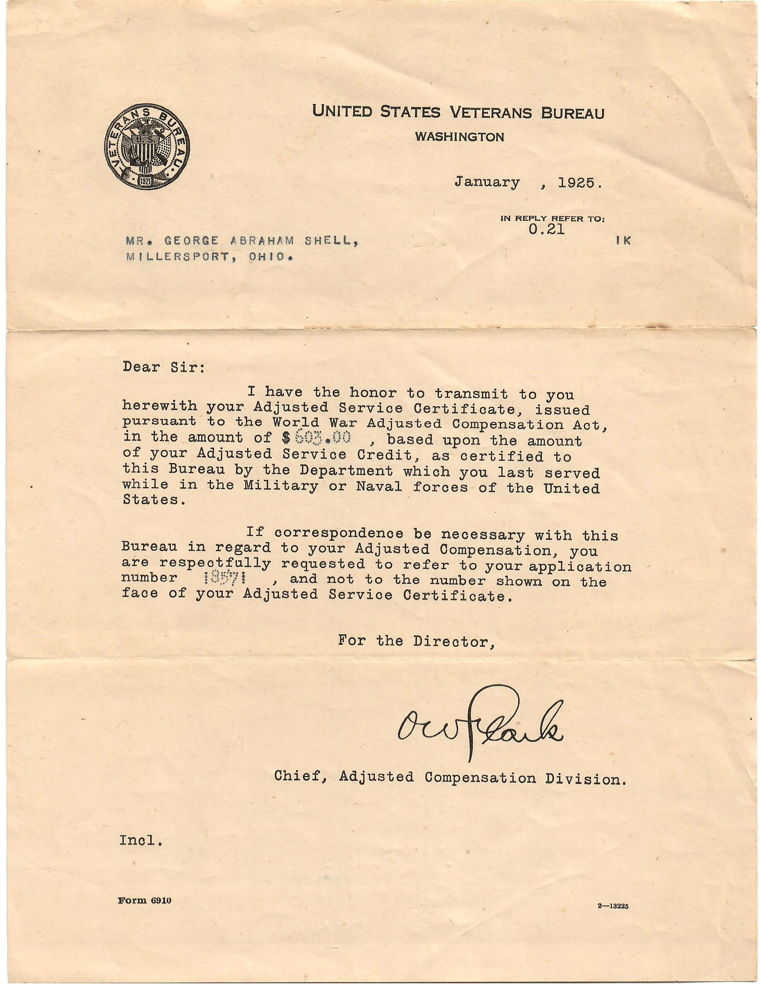 Original U.S. WWI Marine Corps Dog Tag & Good Conduct Medal with Accompanying Documents & Ephemera - Private George Abraham Shell — image 29