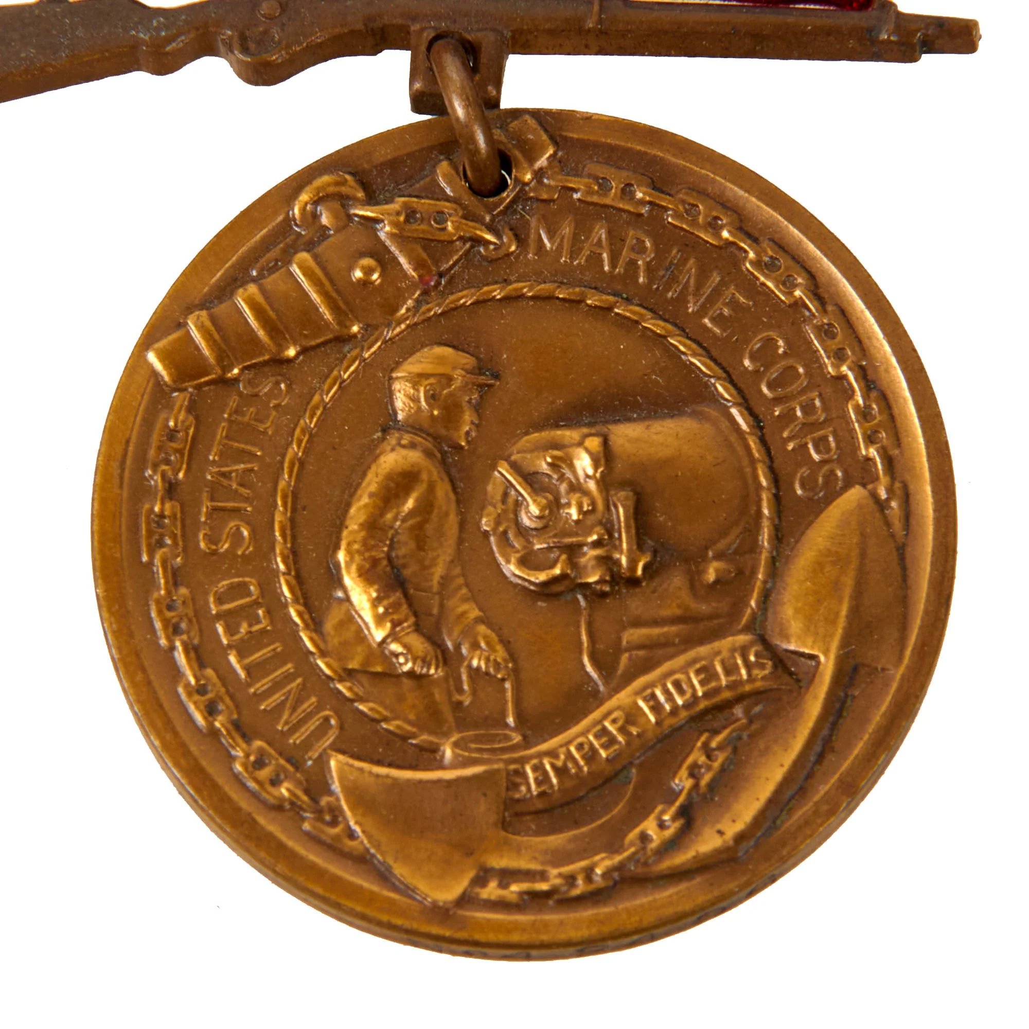 Original U.S. WWI Marine Corps Dog Tag & Good Conduct Medal with Accompanying Documents & Ephemera - Private George Abraham Shell — image 9