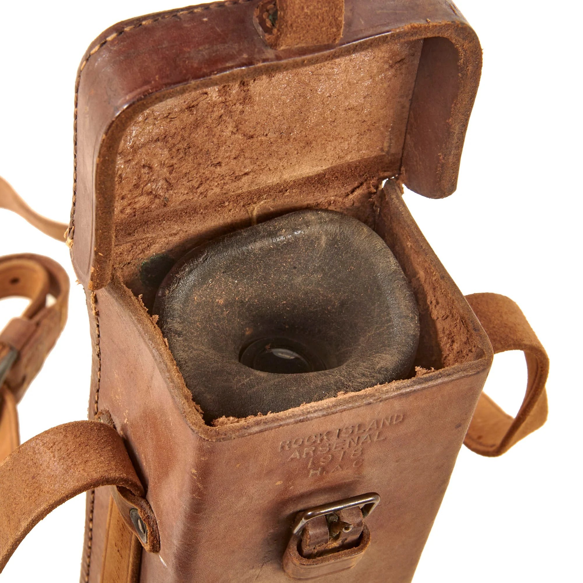 Original U.S. WWI M1903 Springfield Warner & Swasey M-1913 Sniper Scope with Mounting Bracket in 1918-Dated Leather Case - Extremely Rare — image 18