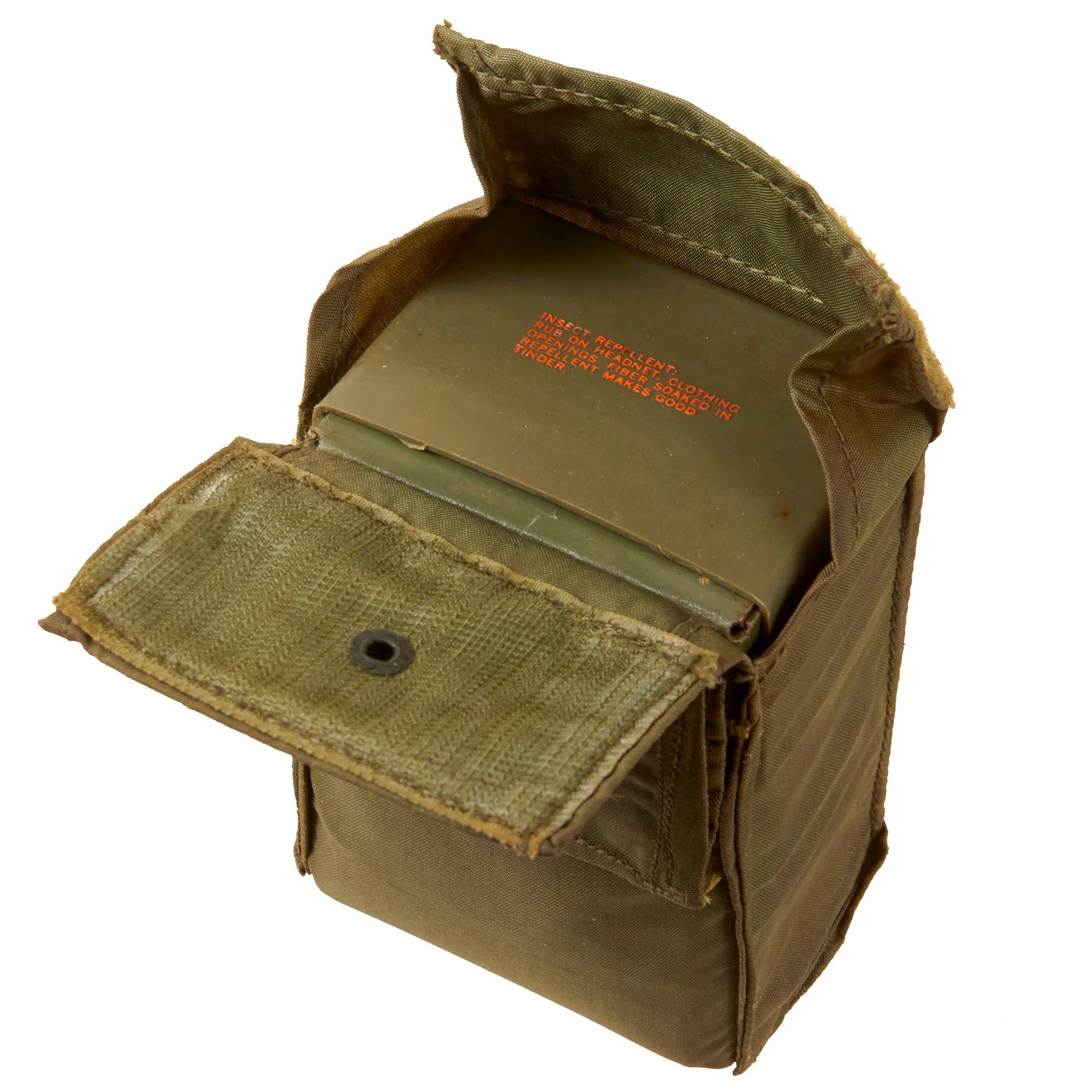 Original U.S. Vietnam War Special Forces Hot / Wet Individual Survival First Aid Kit in Original Belt Pouch — image 9