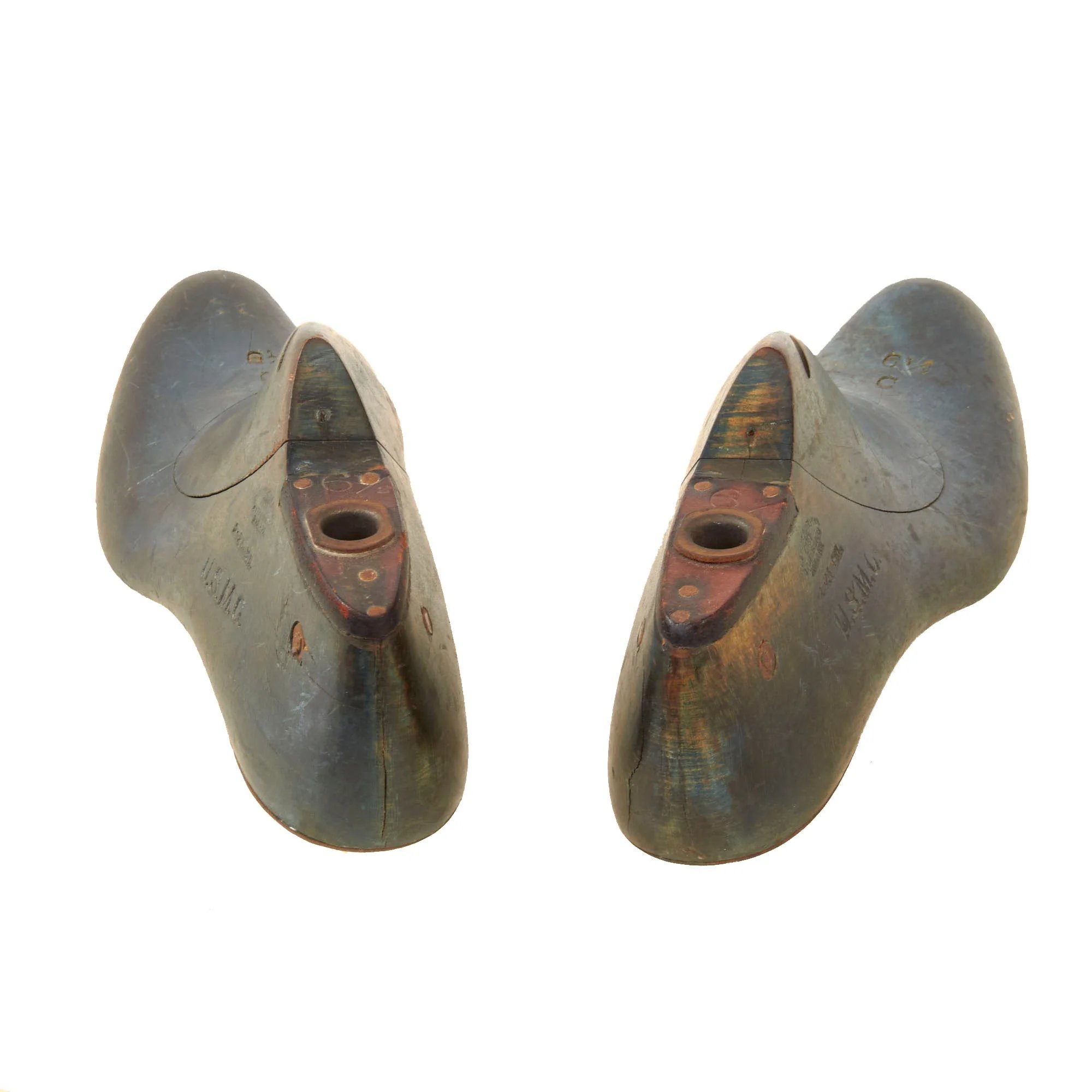 Original U.S. Pre-WWI Era USMC Philadelphia-Depot Marked Shoe Trees in Size 6 1/2 - Dated 1911 — image 9