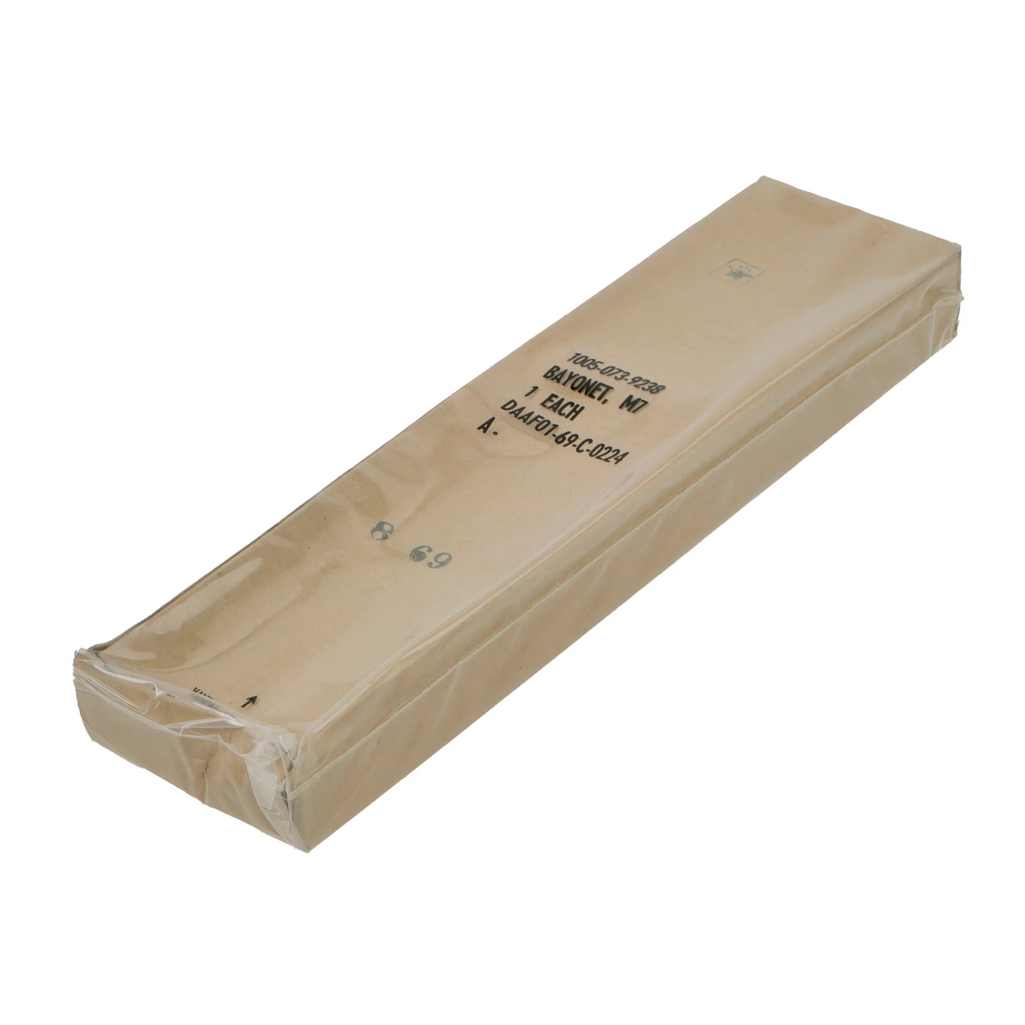 Original U.S. Unissued M7 Bayonet for M16 Rifle with M8A1 Scabbard in Original Sealed Packaging - Repacked in March 1977 — image 9