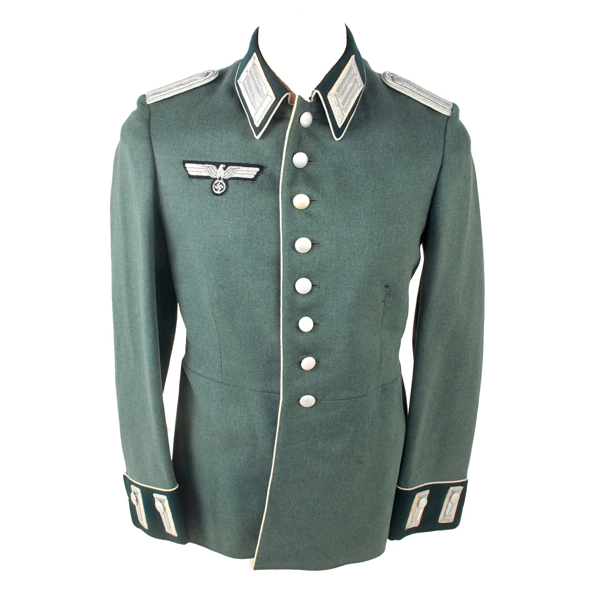 Original German WWII Heer Army Infantry Leutnant Officer M35 Waffenrock Dress Tunic by Gebr. Venker of Münster — image 2