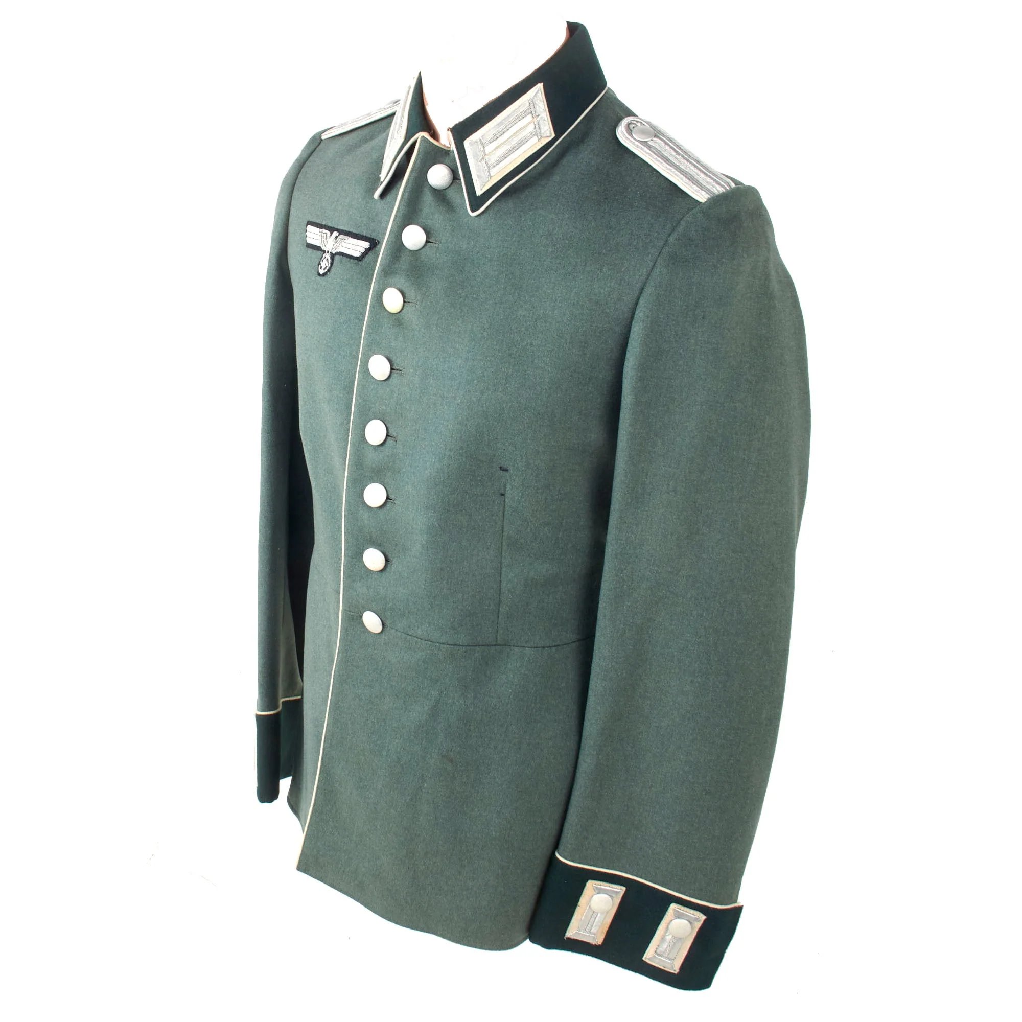 Original German WWII Heer Army Infantry Leutnant Officer M35 Waffenrock Dress Tunic by Gebr. Venker of Münster — image 3