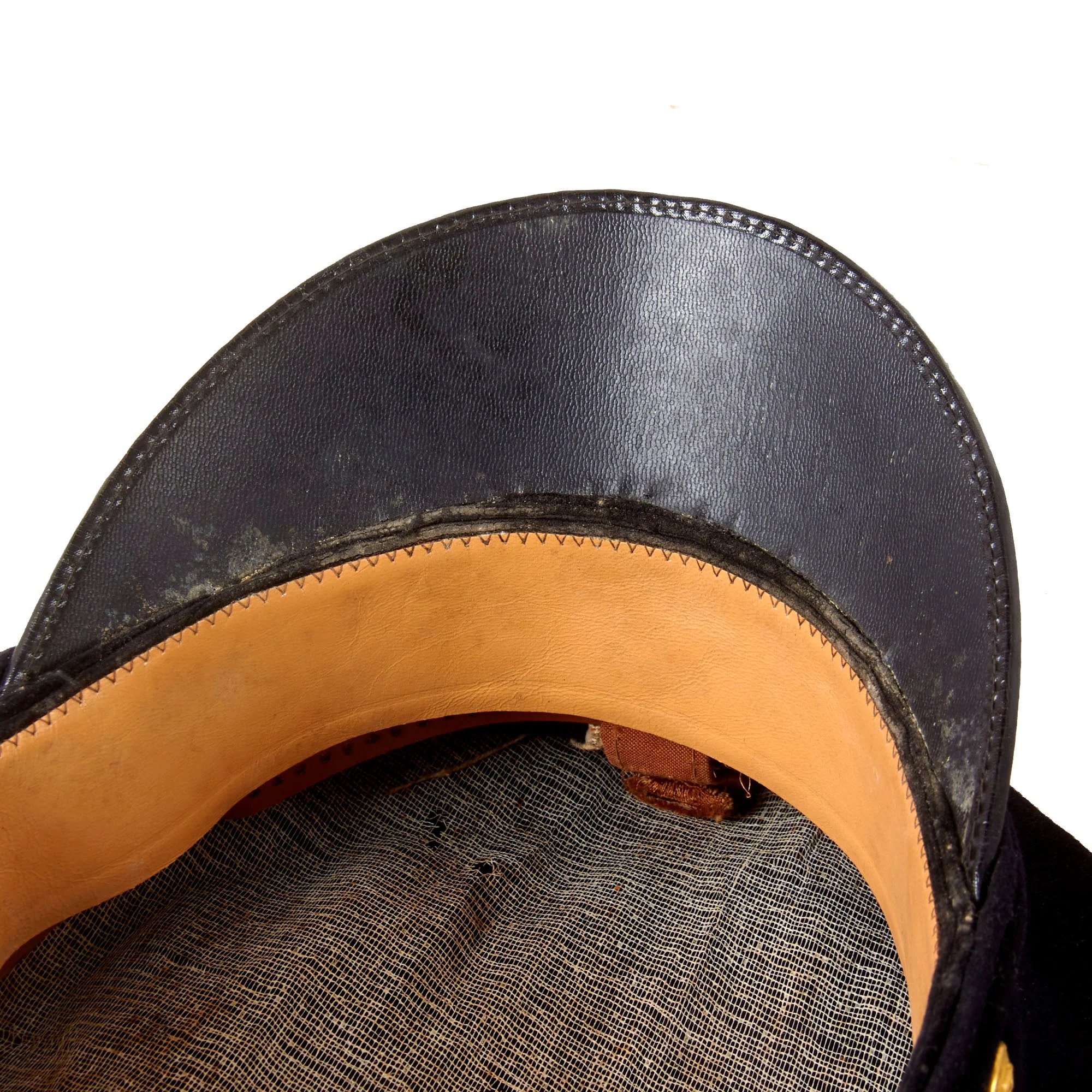 Original German WWII Kriegsmarine Navy Blue Junior Grade Officer Schirmmütze Visor Cap — image 20