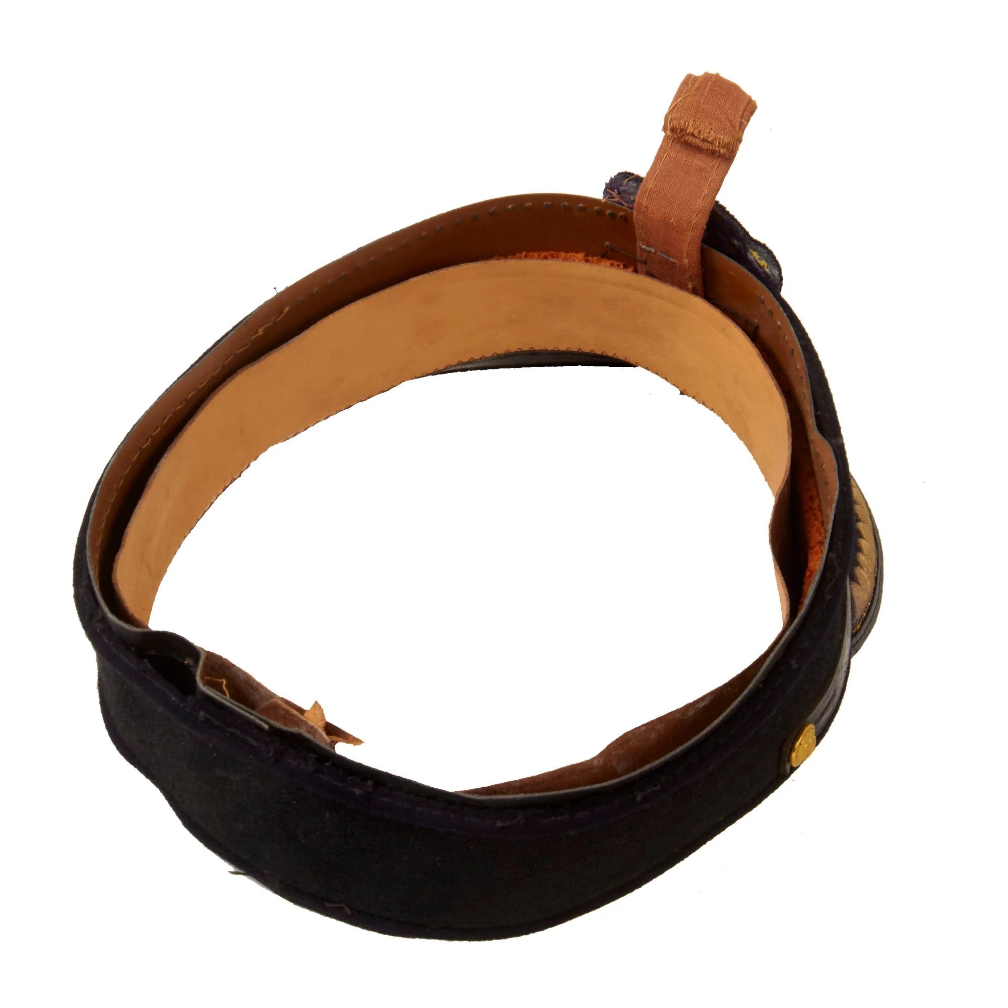 Original German WWII Kriegsmarine Navy Blue Junior Grade Officer Schirmmütze Visor Cap — image 8