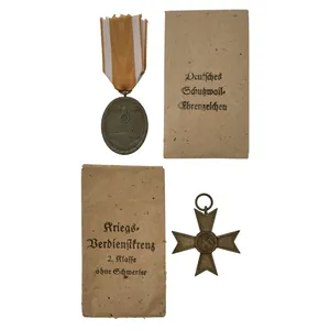 Original German WWII Pair of Awards in Issue Packets - …