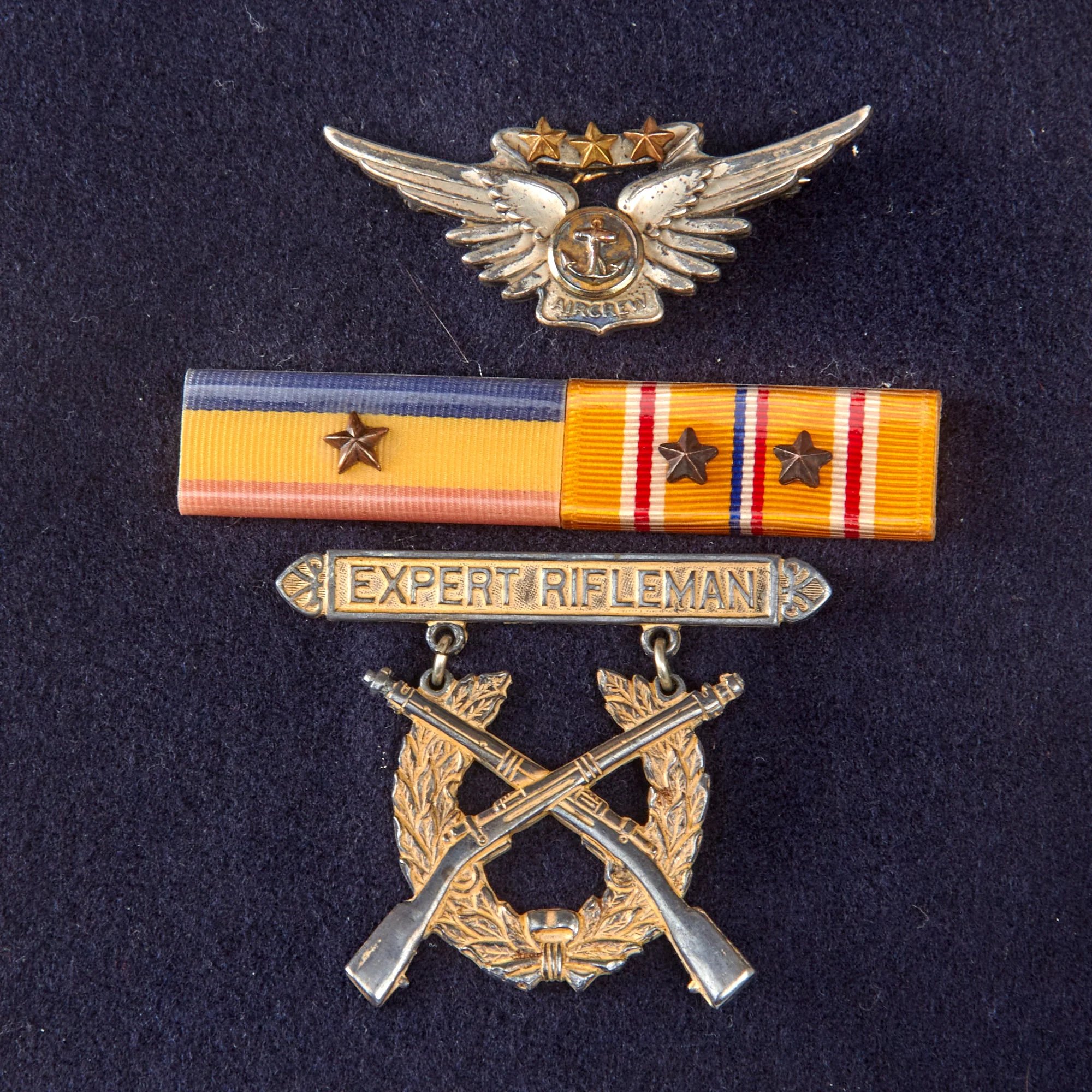 Original U.S. WWII USMC Aircrew Radioman Dress Uniform with Mission Log & Star-Embedded Aircrew Wings - Corporal Robert V. Smith, 3rd Marine Air Wing — image 13