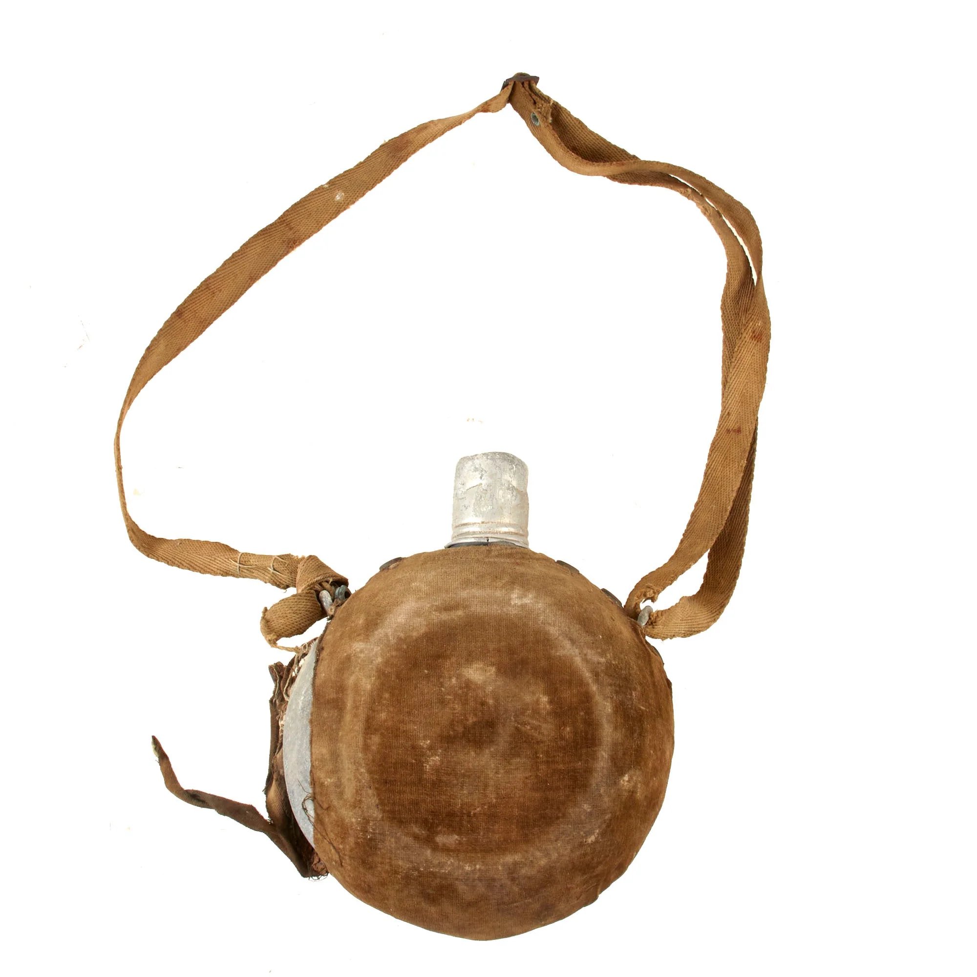 Original Chinese WWII National Revolutionary Army KMT M1930 Canteen - As Captured & Re-Issued to Japanese Navy - Rare — image 2