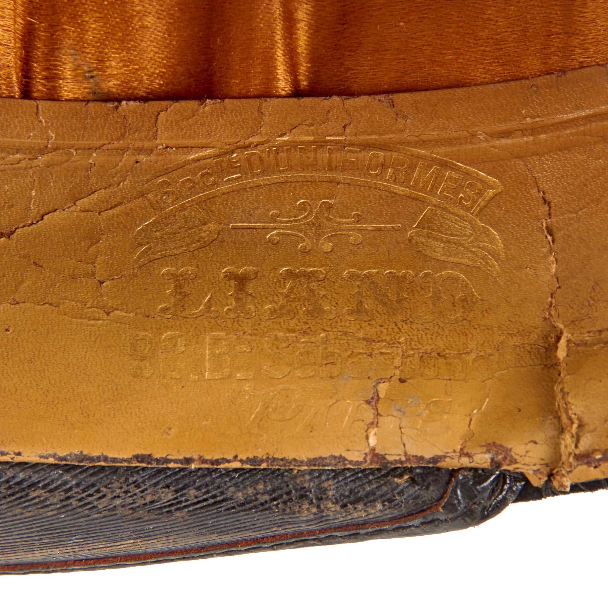 Original French WWI Private Purchase 156th Artillery Commandant Officer's Kepi by Liano of Paris — image 9