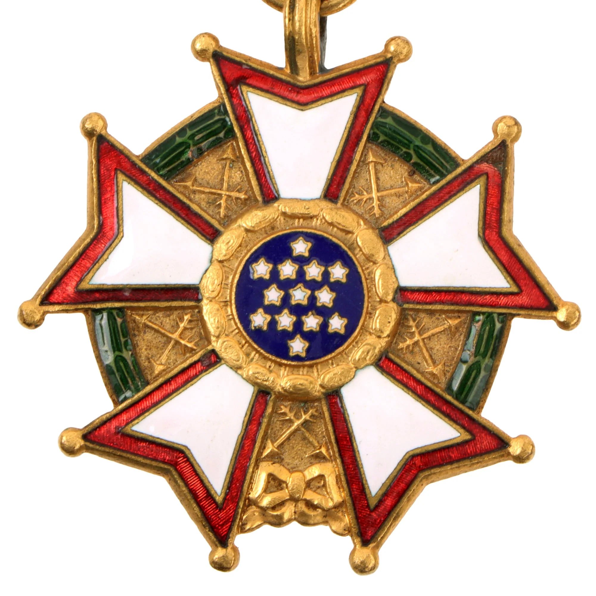 Original U.S. WWII Legion of Merit Legionnaire Degree With Correct 1940's 'Gold Gilt' Full Wrap Brooch with Lapel Device & Proper Case — image 5