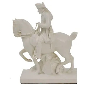 Original German Pre-WWII Era Small Porcelain Frederick the Great Equestrian …