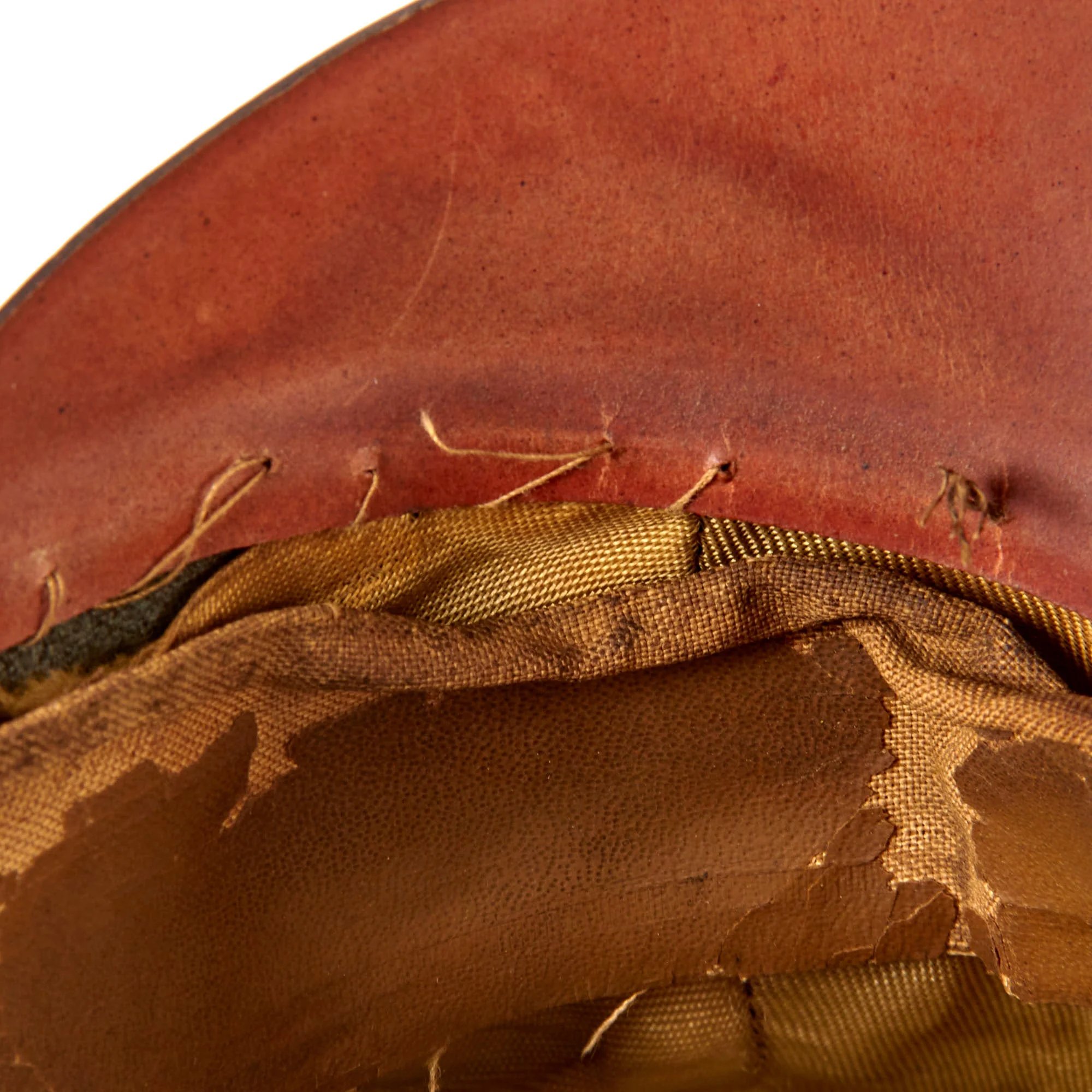 Original German WWII Heer Army Infantry Officer Schirmmütze Visor Crush Cap with BeVo Insignia — image 12