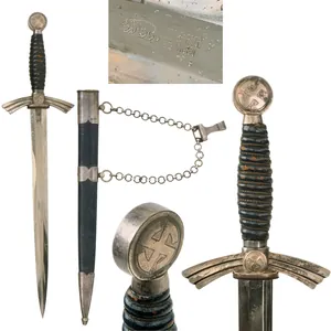 Original German WWII Early 1st Model Luftwaffe Dagger by TIGER …