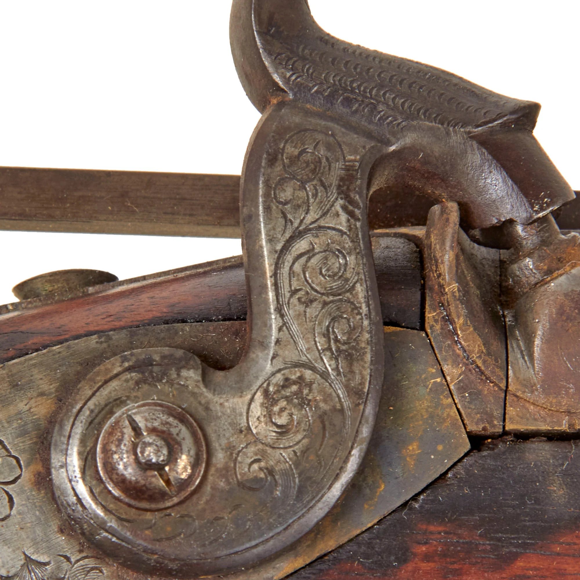 Original U.S. Civil War Era Half Stocked Percussion Heavy Barrel Target Rifle by Jaob Hapgood with Long Range Sight - circa 1845 — image 10