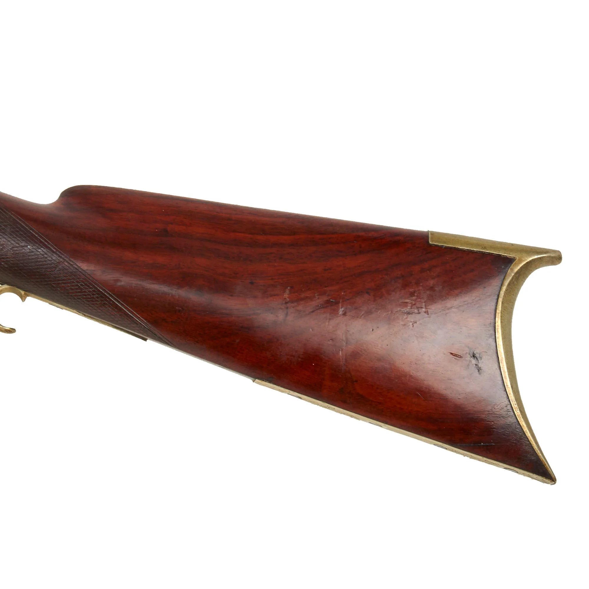 Original U.S. Civil War Era Half Stocked Percussion Heavy Barrel Target Rifle by Jaob Hapgood with Long Range Sight - circa 1845 — image 11