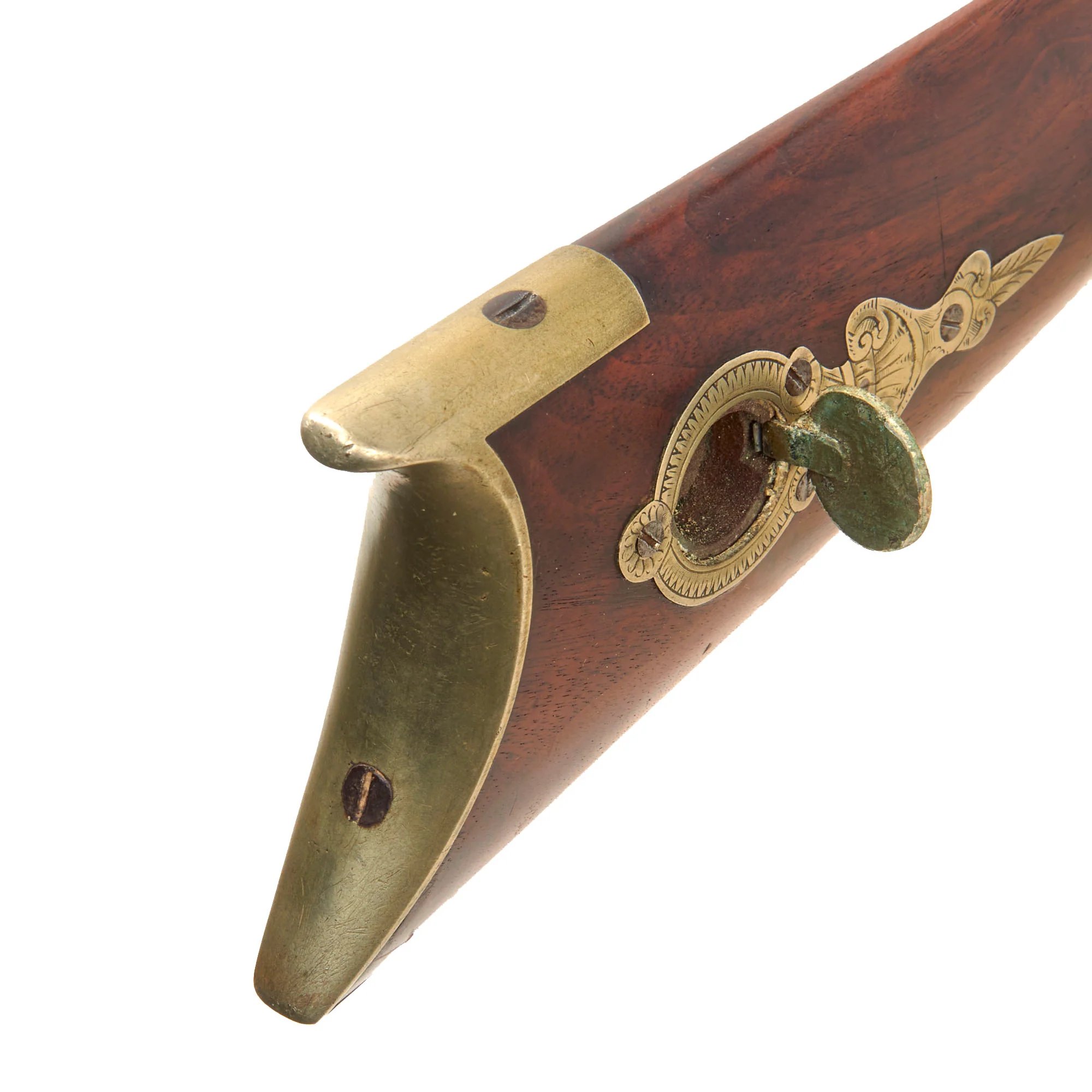 Original U.S. Civil War Era Half Stocked Percussion Heavy Barrel Target Rifle by Jaob Hapgood with Long Range Sight - circa 1845 — image 19