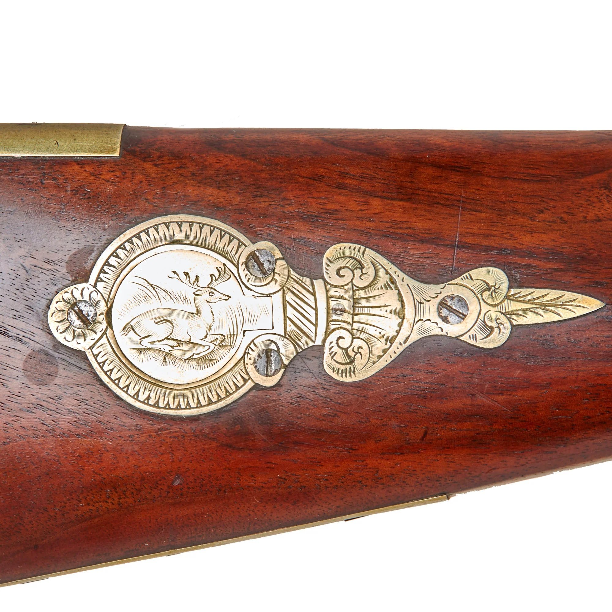Original U.S. Civil War Era Half Stocked Percussion Heavy Barrel Target Rifle by Jaob Hapgood with Long Range Sight - circa 1845 — image 9