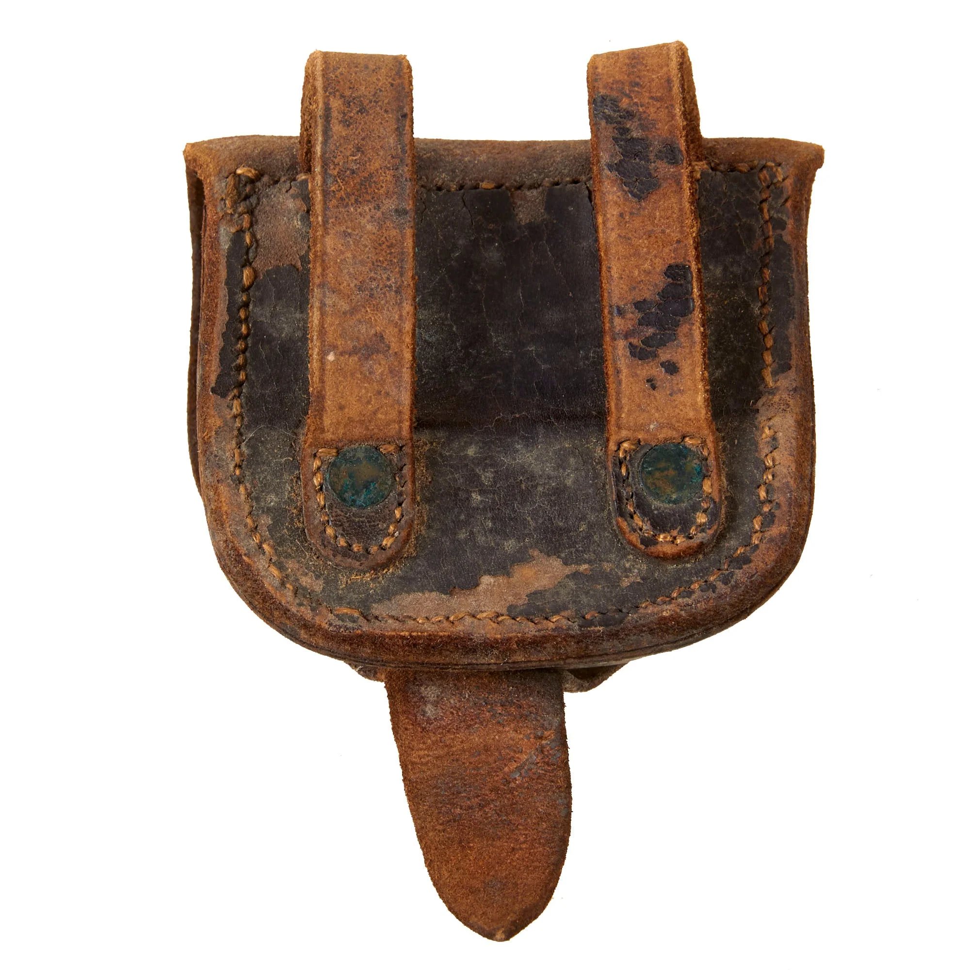 Original U.S. Civil War Federal Percussion Cap Box Pouch with Caps & Scarce Vent Pick by Young — image 3