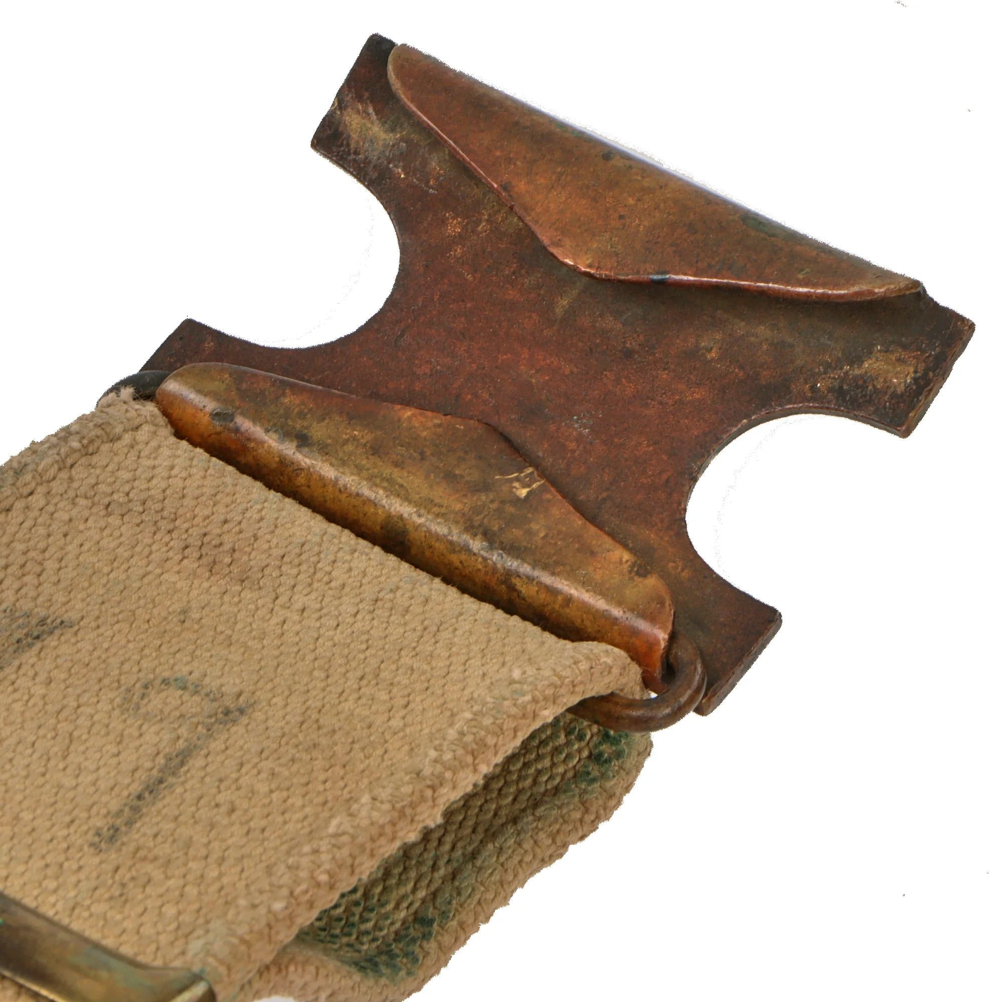 Original U.S. Spanish American War 100 Round .30-40 Krag Rifle Double Ammunition Belt by Mills & Orndorff with US Buckle — image 9