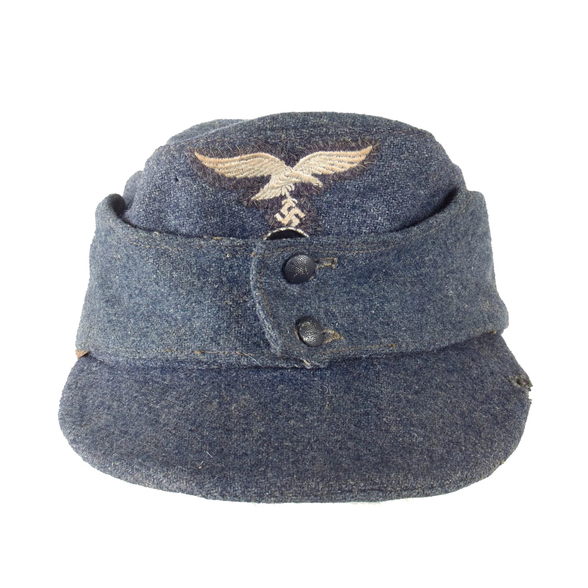 Original German WWII 1944 Dated Luftwaffe M43 Einheitsmütze Field Cap with RBNr. - Size 57 — image 4