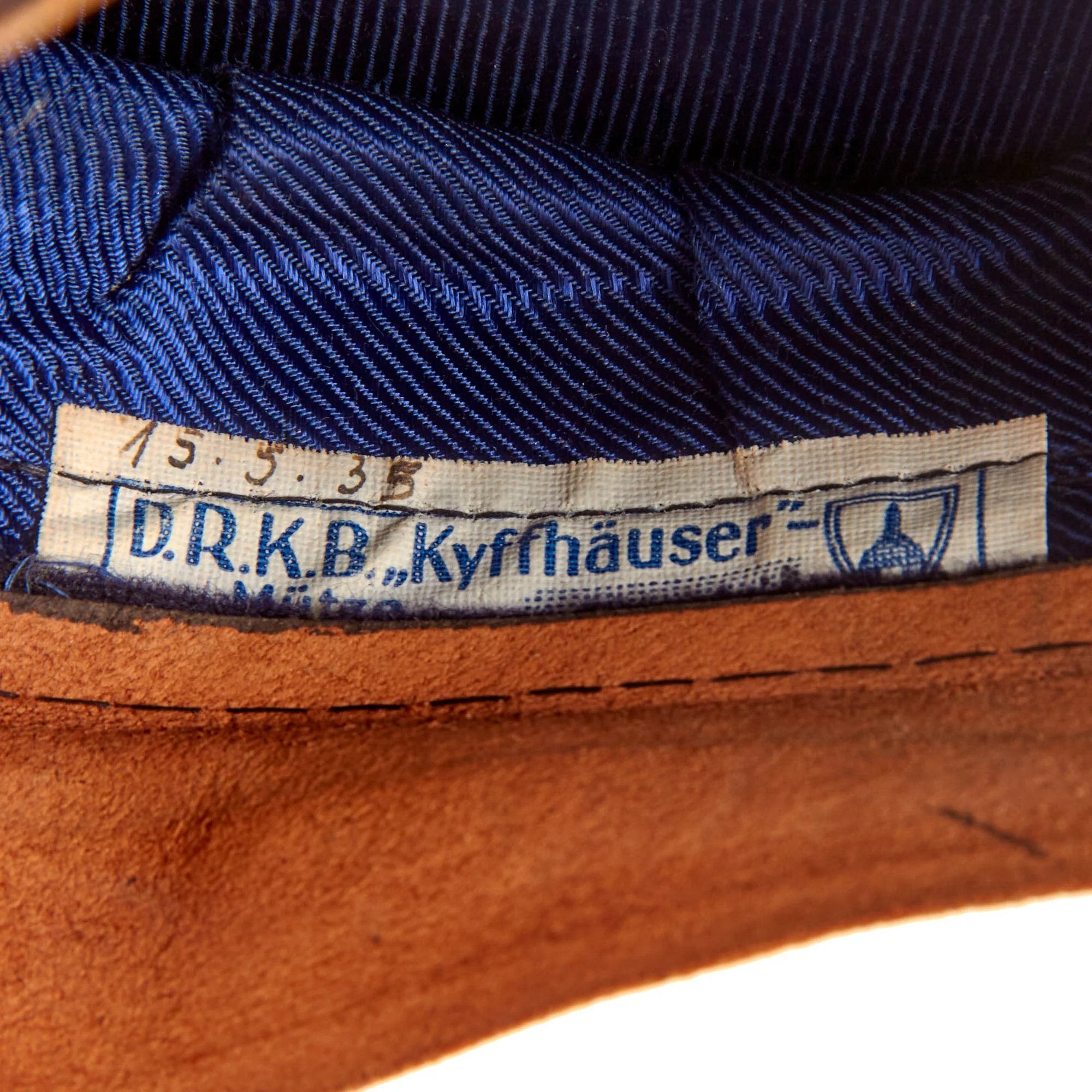 Original German WWII Early DRKB Kyffhäuser State Veterans Association Visor Cap - Dated 1935 — image 7