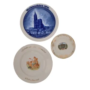 Original German WWII Set of Three Decorative Porcelain Items - …