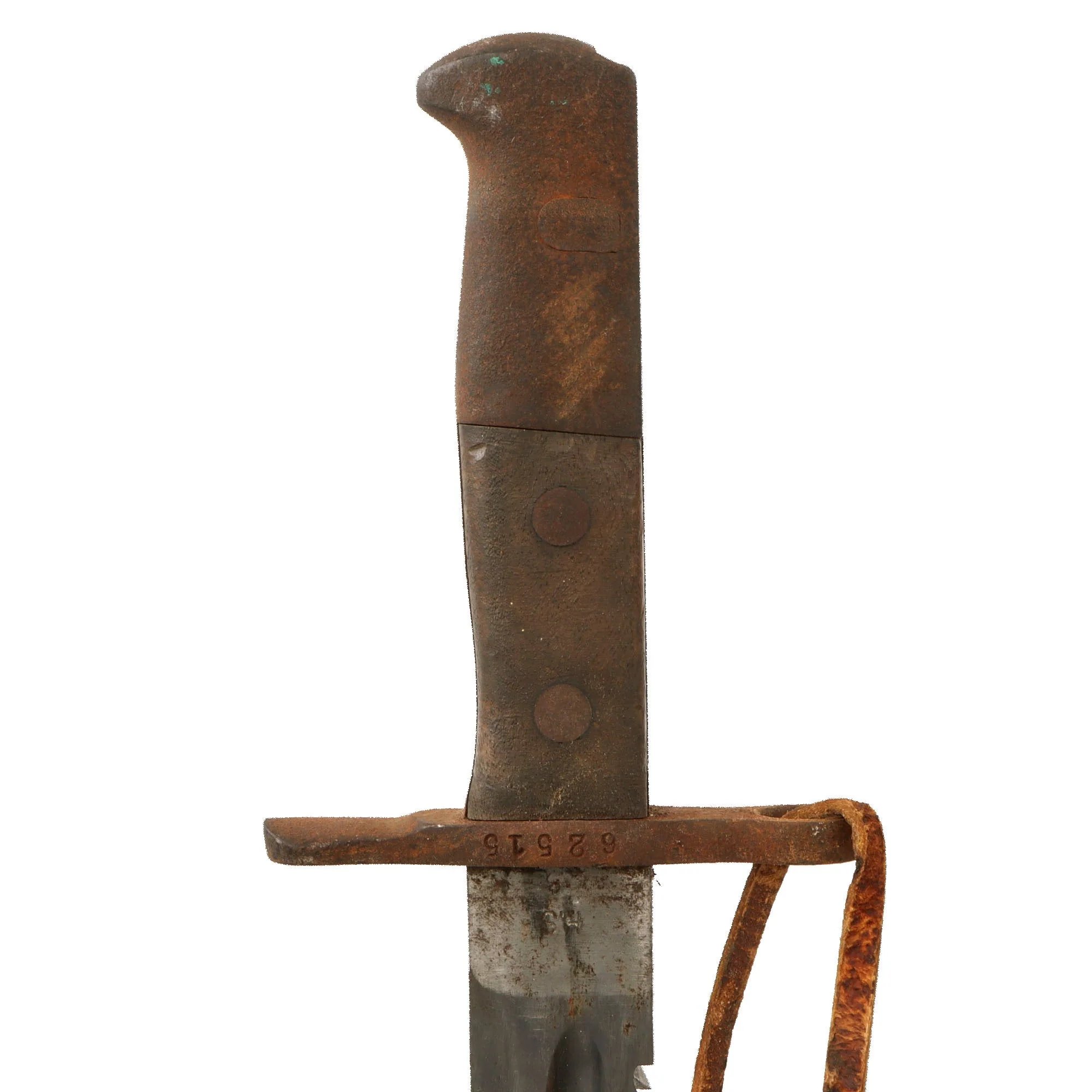 Original WWI Swiss Model 1914 Pioneer Sawback Sword Bayonet with Scabbard by Hans Steiner of Neuhausen - For Schmidt-Rubin 1911 Carbine — image 10