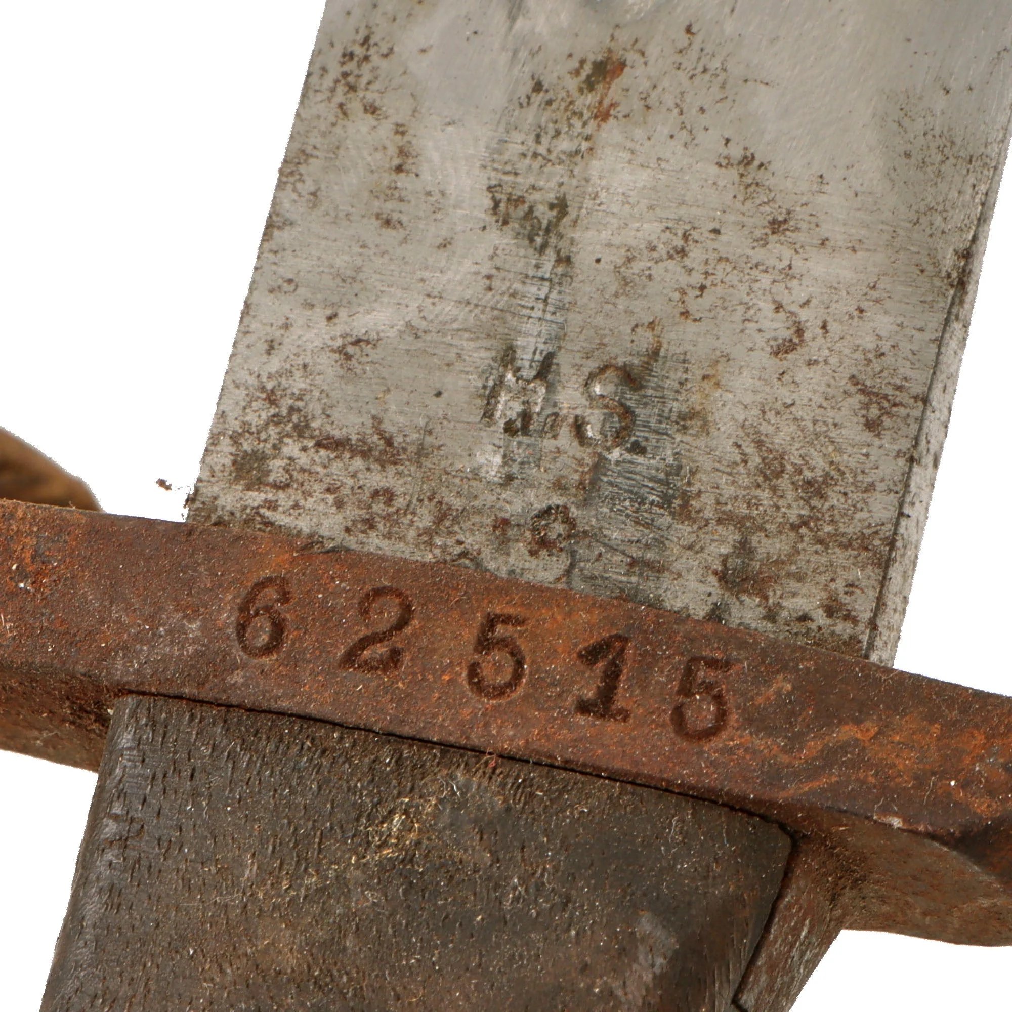 Original WWI Swiss Model 1914 Pioneer Sawback Sword Bayonet with Scabbard by Hans Steiner of Neuhausen - For Schmidt-Rubin 1911 Carbine — image 6