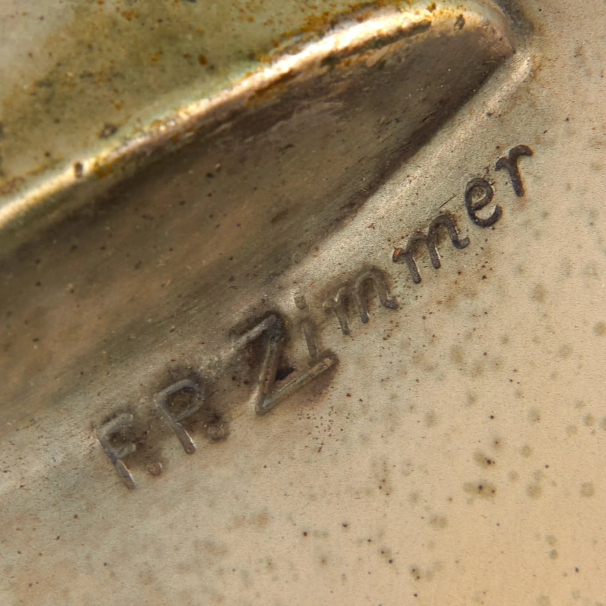 Original German WWII Heer Army Soldier Bust Stamped Metal Wall Plaque by F.P. Zimmer - 7 5/8' x 9 3/4' — image 3