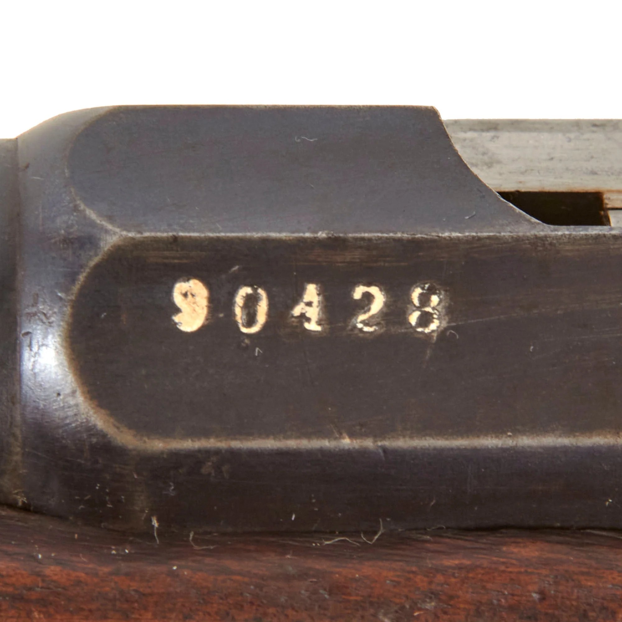 Original German Mauser Mod. 71 Converted in France to Uruguay Daudeteau / Dovitis Rifle dated 1881 - Serial 90428 — image 9