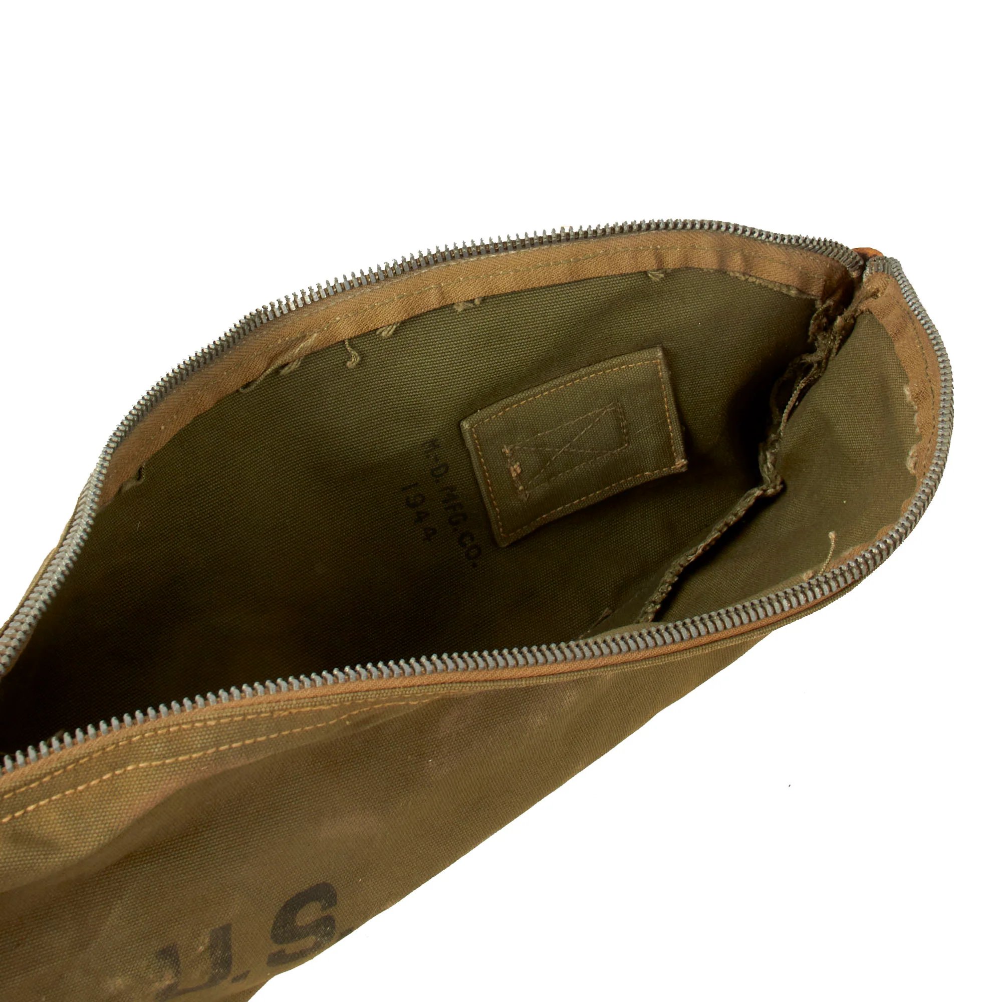 Original U.S. WWII M1 Carbine Rifle Canvas Carry Case by M.D. Mfg. Co. - Dated 1944 — image 4