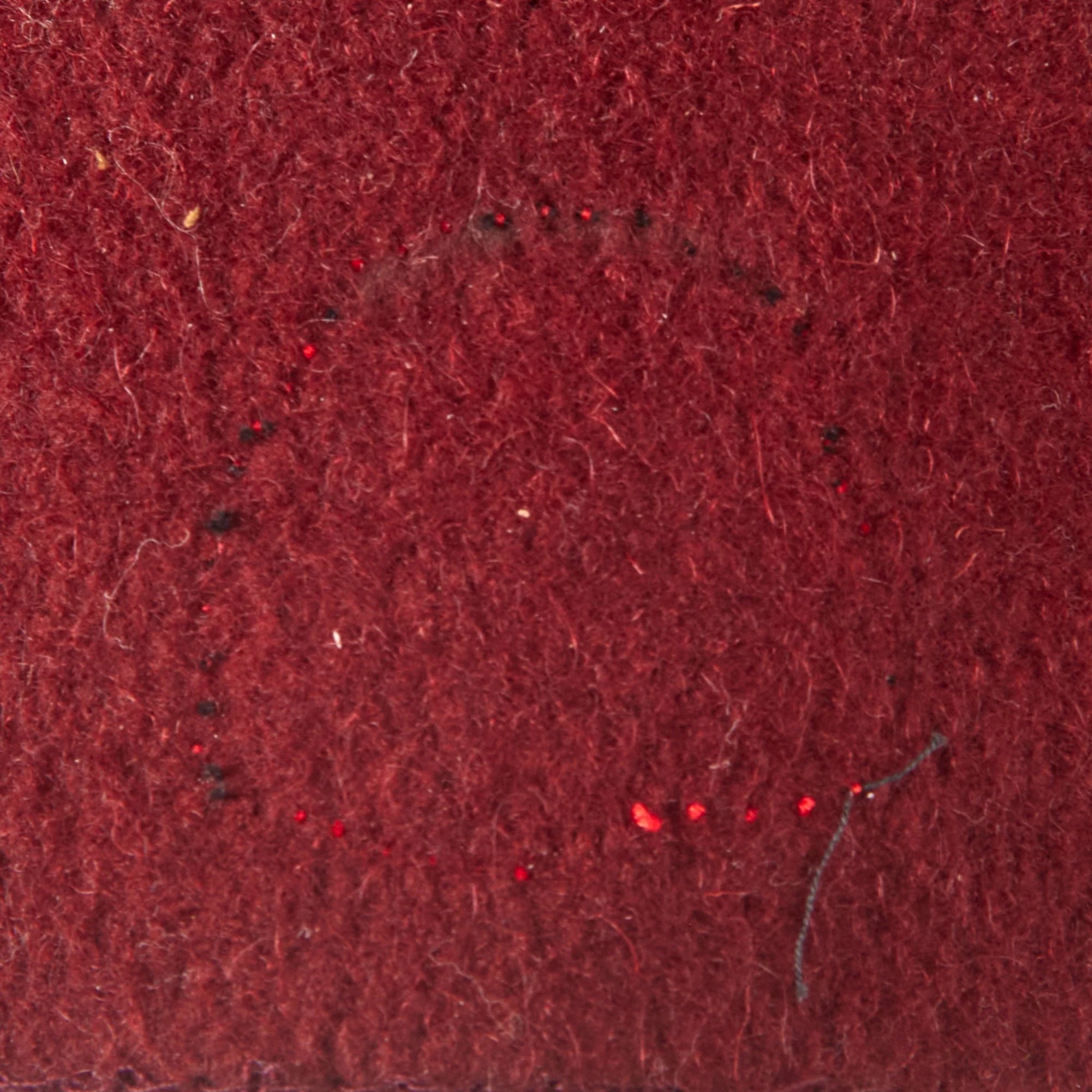 Original German WWII Waffen SS M43 Maroon Parade Fez for Foreign Volunteers with Tassel & Damaged Sweatband - Removed Insignia — image 4