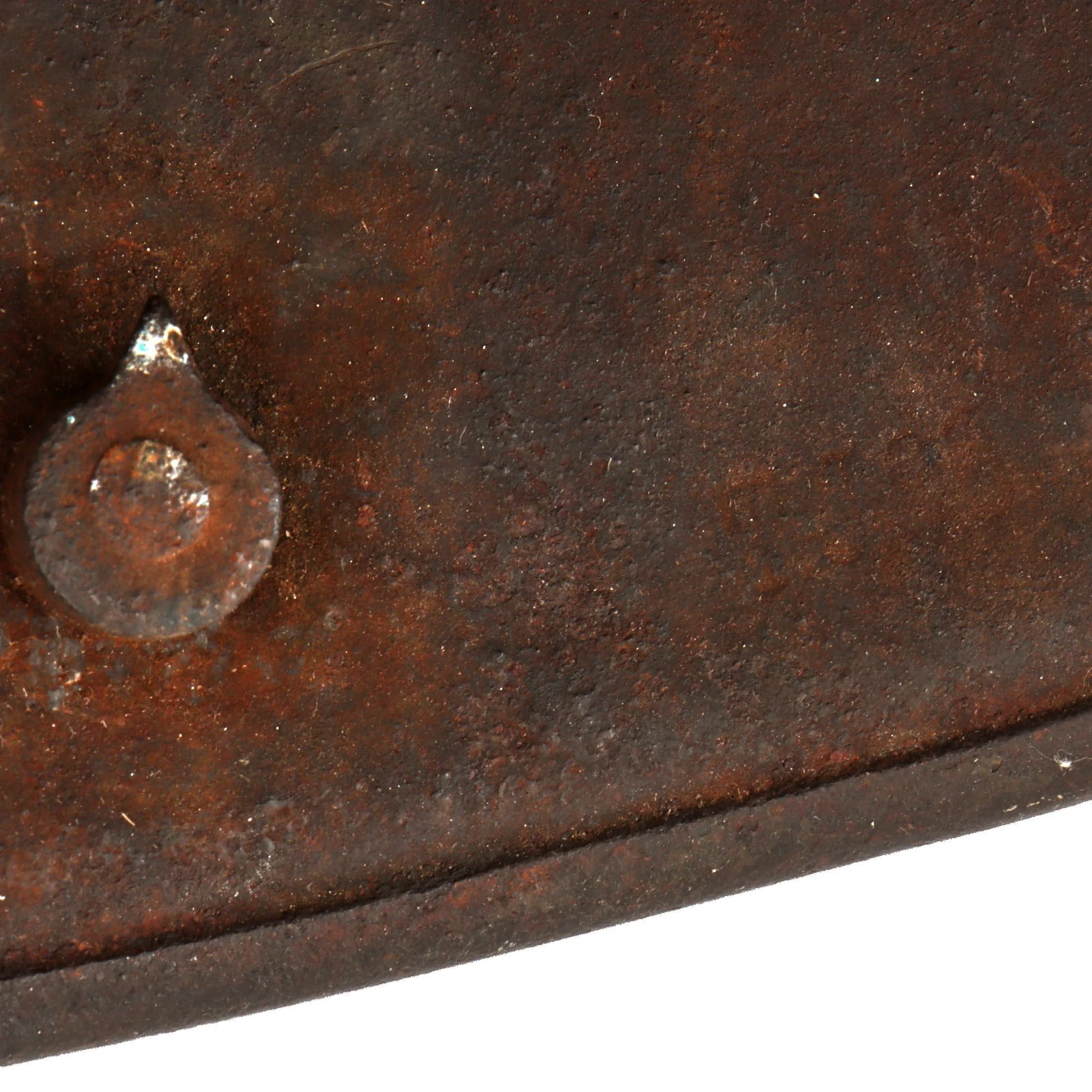 Original Imperial German WWI M16 Stahlhelm Helmet with Panel Camouflage Paint & Leather Liner - Possible Battle Damage - Marked TJ66 — image 5