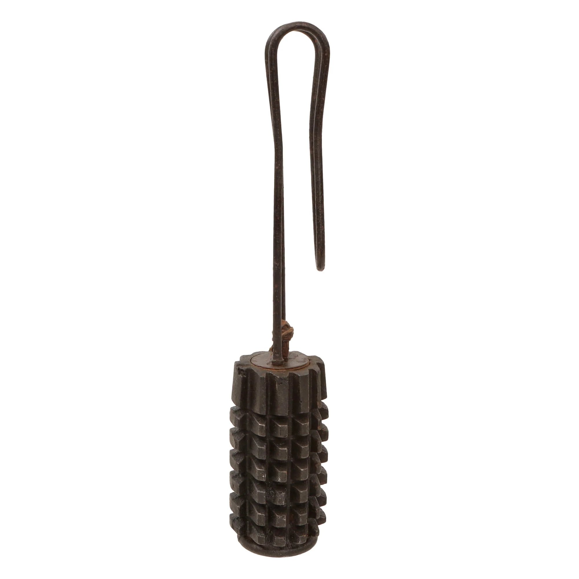 Original Austro-Hungarian WWI 1st Model M15 Zeitzünder Rohrhandgranate 'Corn' Hand Grenade with Retained Pull Ring on String - Inert — image 5