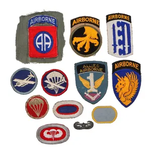 Original U.S. WWII Airborne Patch & Insignia Lot - Sterling …