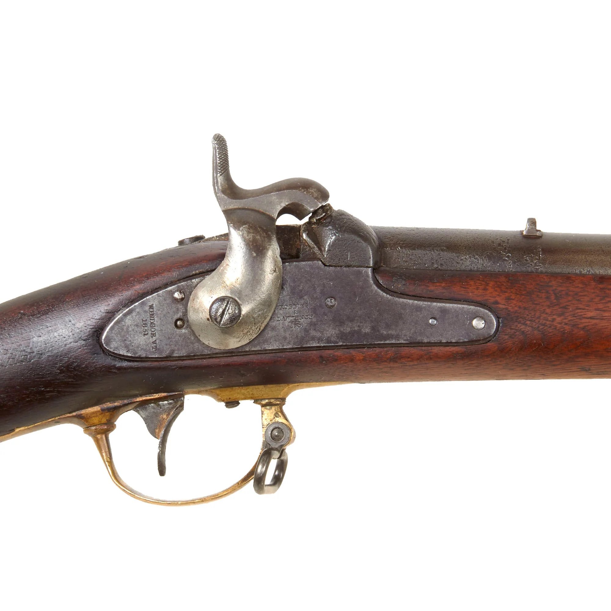 Original U.S. Civil War M1841 Mississippi Rifle by Robbins & Lawrence Converted to .58 Minié Caliber - dated 1851 — image 5
