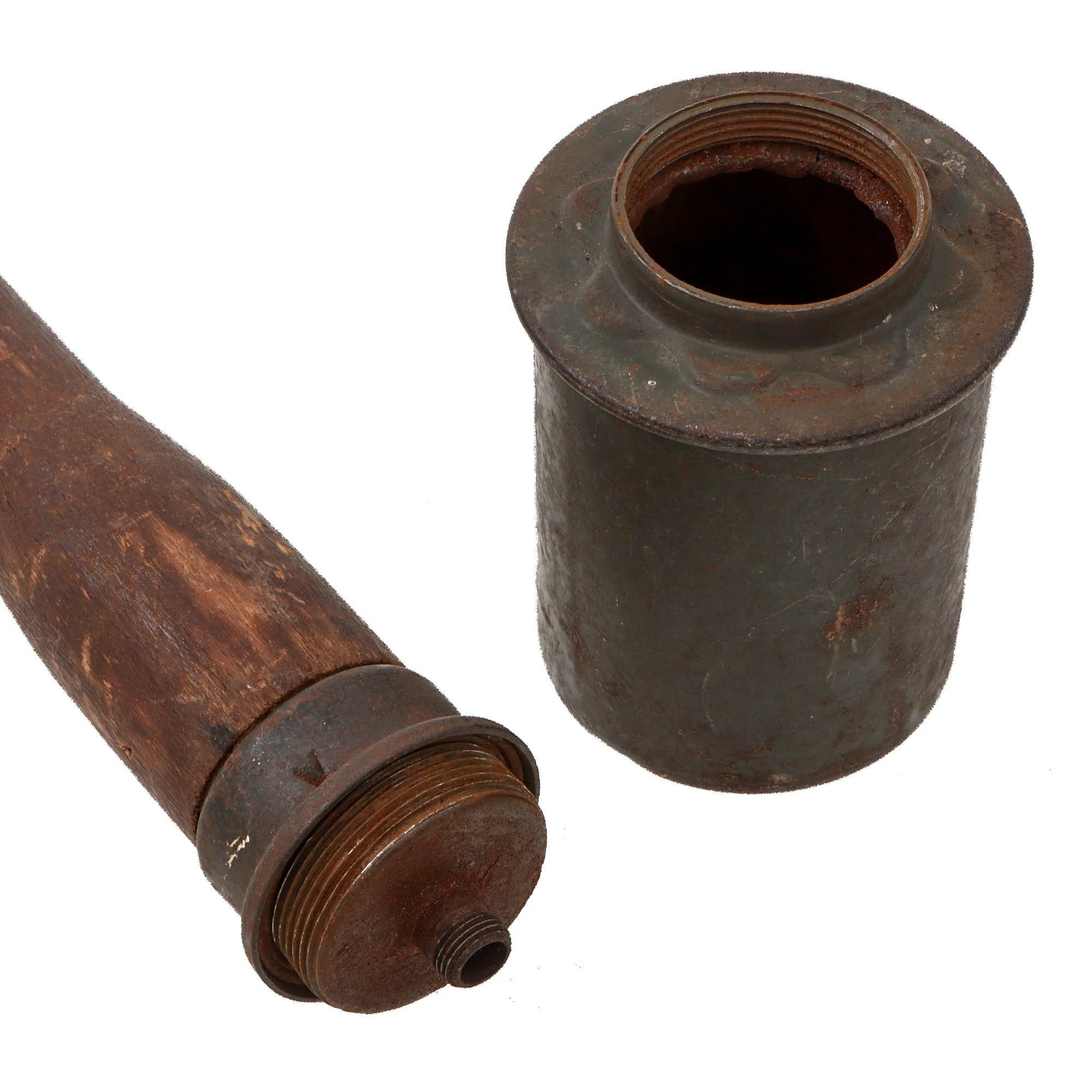 Original German WWII 1943 Dated M24 Stick Grenade by Metallwarenfabrik Hermann Nier with Pull Bead - Stielhandgranate — image 3