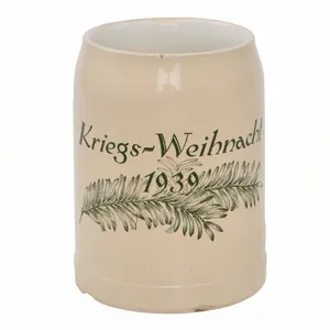 Original German WWII 1939-Dated Kriegs-Weihnacht Christmas Stein by Villeroy & …