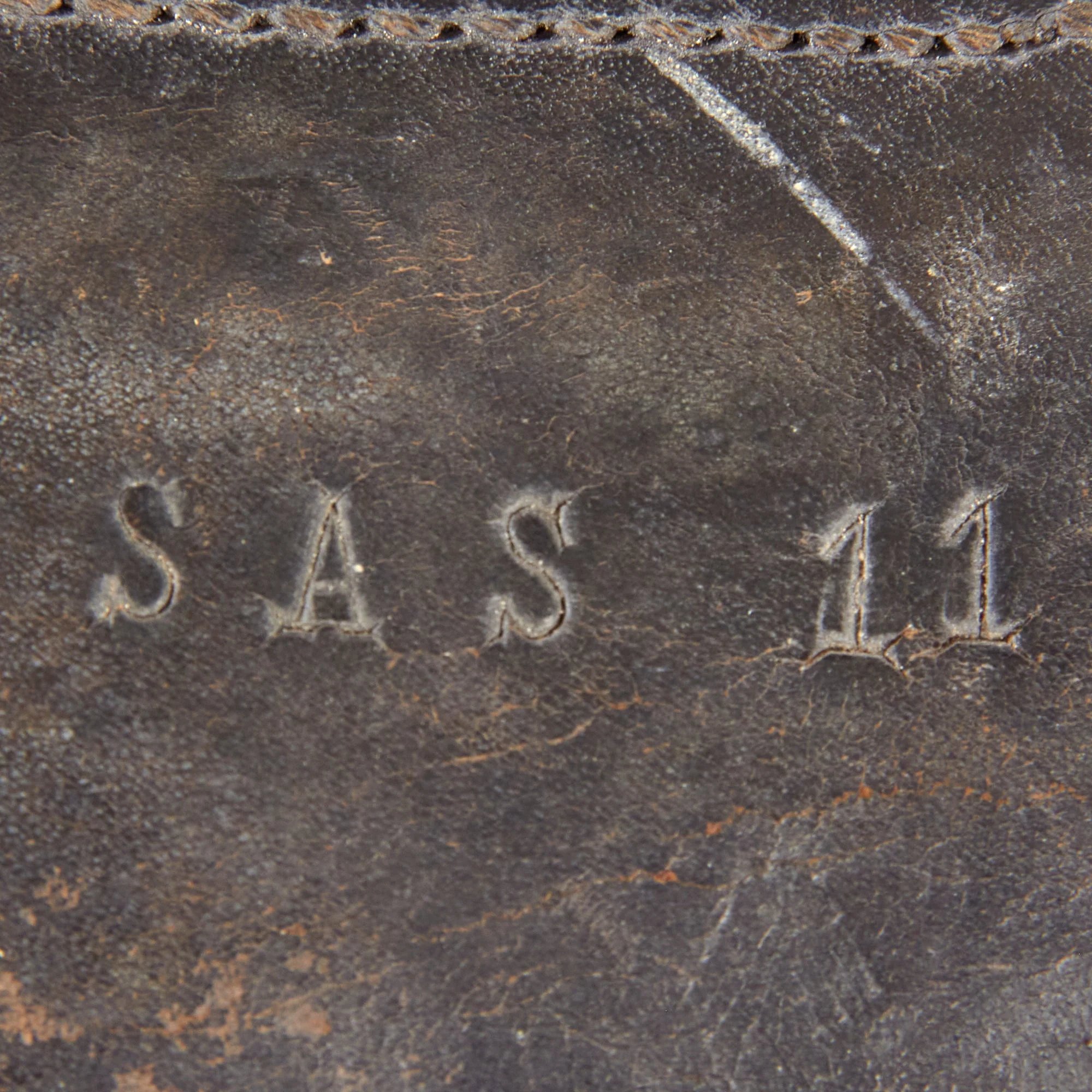 Original German WWII Carl Zeiss Jena D.F. 7x50 Doppelfernrohr Binoculars with Leather Case - Possibly Captured by British 11th SAS Special Air Service Battalion — image 10