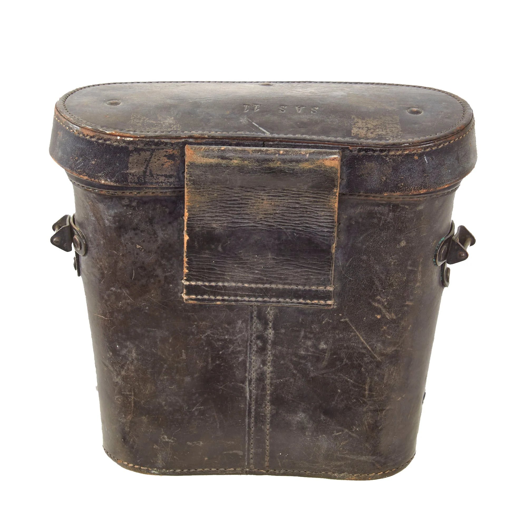 Original German WWII Carl Zeiss Jena D.F. 7x50 Doppelfernrohr Binoculars with Leather Case - Possibly Captured by British 11th SAS Special Air Service Battalion — image 17