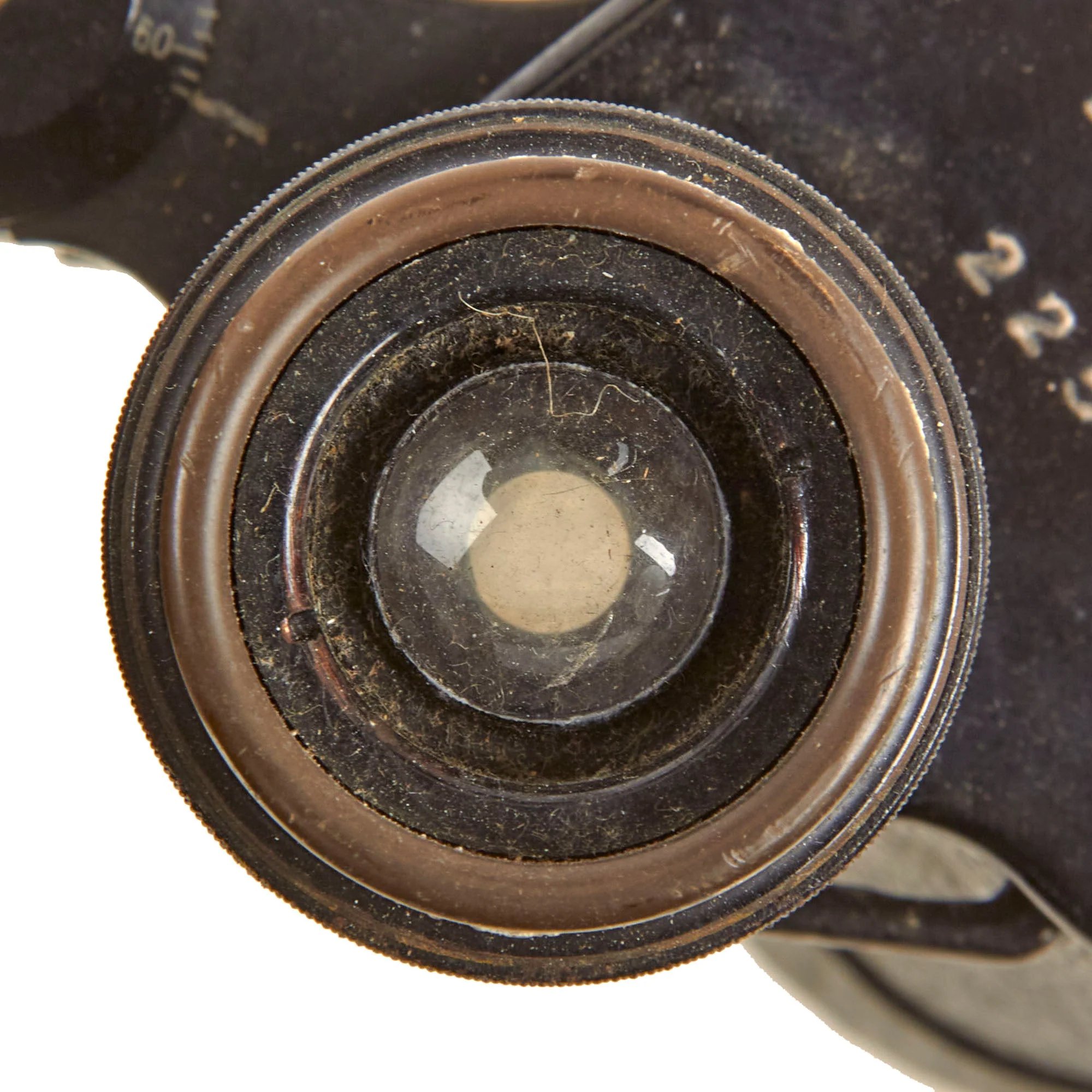 Original German WWII Carl Zeiss Jena D.F. 7x50 Doppelfernrohr Binoculars with Leather Case - Possibly Captured by British 11th SAS Special Air Service Battalion — image 5