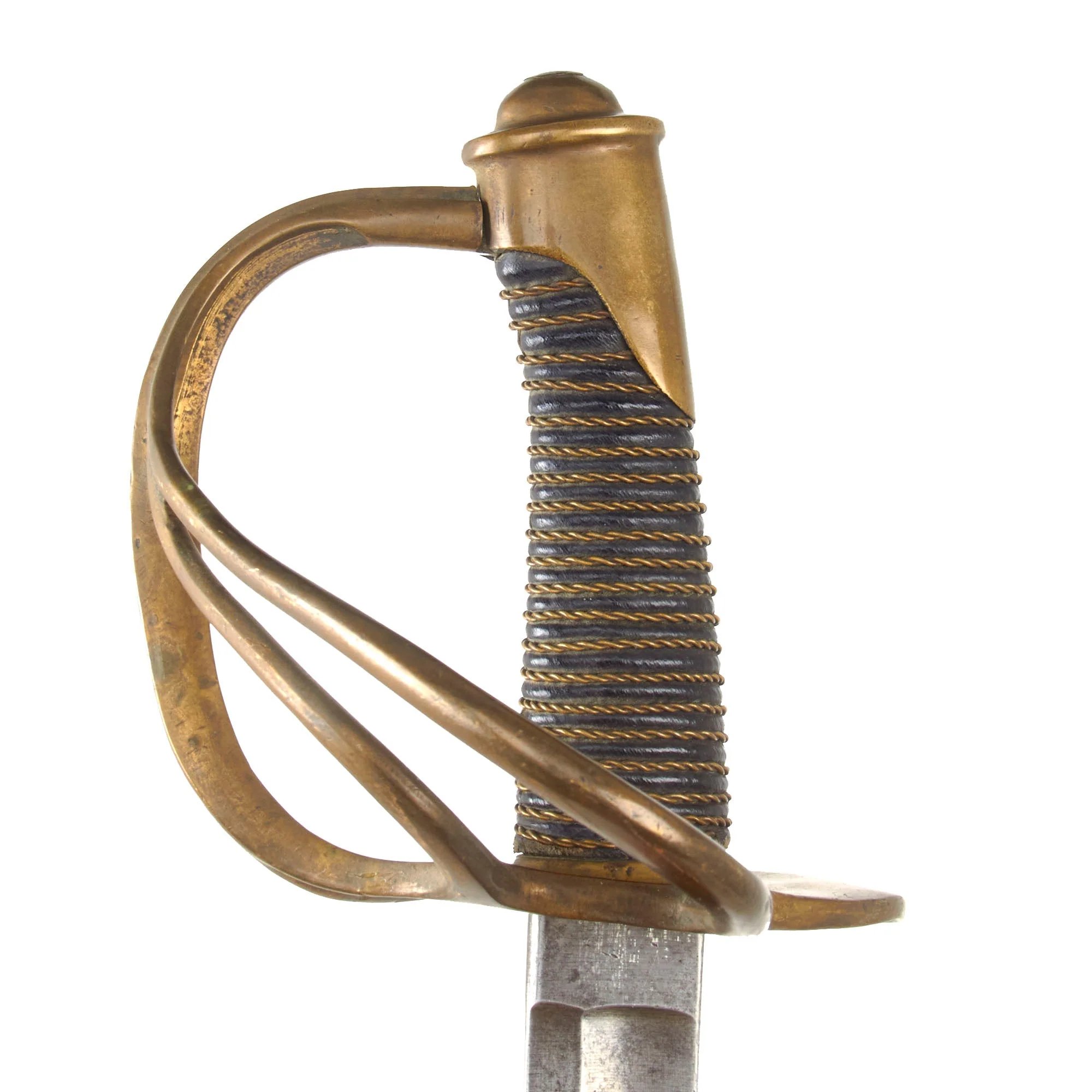 Original U.S Civil War M-1840 'Wrist Breaker' Heavy Cavalry Saber with Scabbard - Imported German Blade - Excellent — image 11